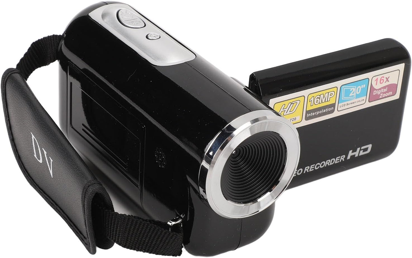 shenruifa 16MP 1080P 16X 2in 1/4 Inch Camcorder Digital Zoom Rotatable Screen Anti Shake USB Port Threaded Hole Video