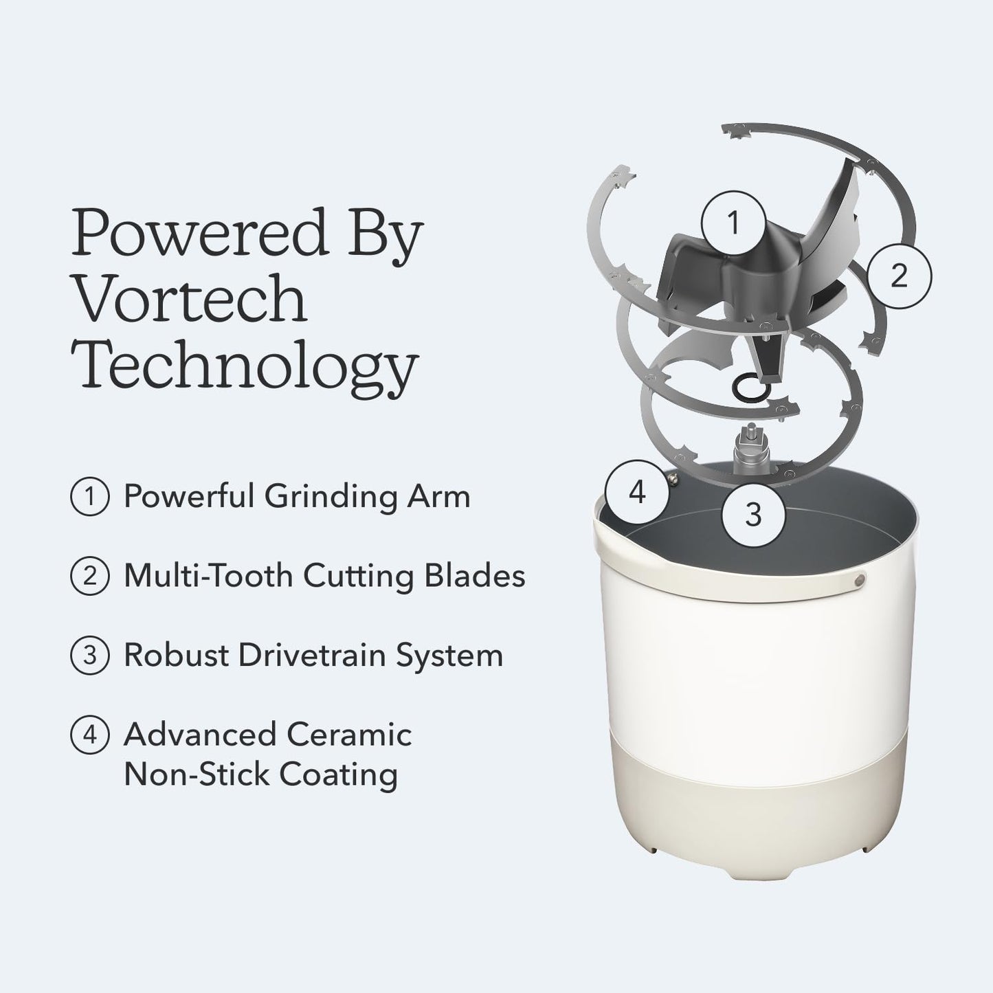 Food Cycler Eco 3 Compact Kitchen Food Recycler | Indoor Composter Bin Alternative | Electric Countertop Food Waste Disposer with Odorless 3.5L Indoor Food Waste Bin for Easy Waste Management | White