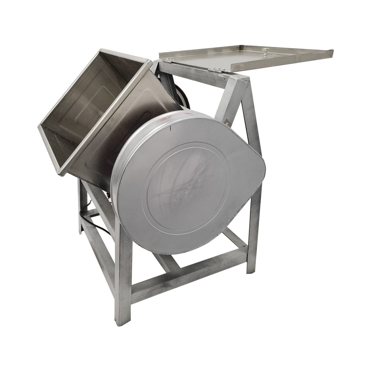 EQCOTWEA Commercial Dough Mixer, Electric Dough Mixing Machine,304 Stainless Steel Pizza Flour Dough Stand Mixer, Heavy Duty Flour Blender 1500W 30QT/15KG Kneading Capacity