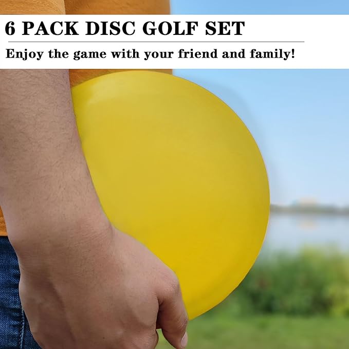 Disc Golf Driver | Flying Golf Discs Set of 6 for Beginners – DIY Your Discs