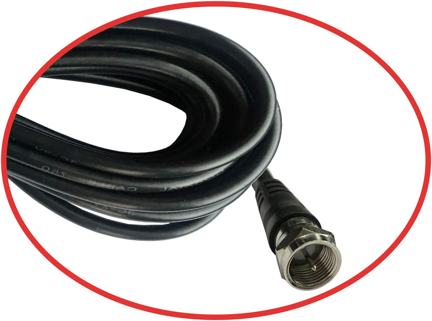 Chaowei Cable(15ft) Extension-15 TV Antenna Extension Coaxial with Coaxial Coupler,F Type Connector-Ideal for Digital