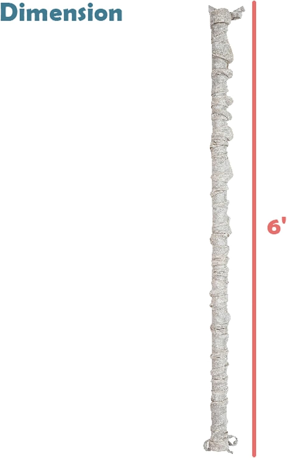 Aspen Creative 15013-21A, 6' Wheat Faux Silk Fabric Cord & Chain Cover, Easy to Install for Lighting Fixture, Cable