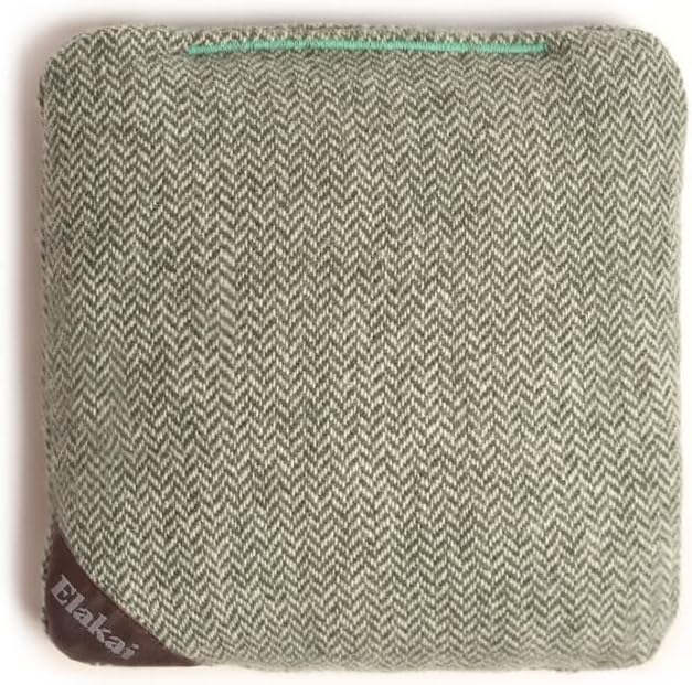 Elakai Cornhole Bags All Weather Single Sided Herringbone Regulation Size and Weight Set of 4 Size 6 in x 6 in