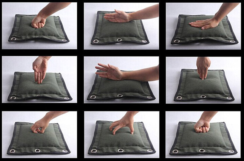 ZooBoo Wing Chun Kung Fu Wall Bag Canvas Leather Kick Boxing Striking Punch Bag (Leather Army Green)