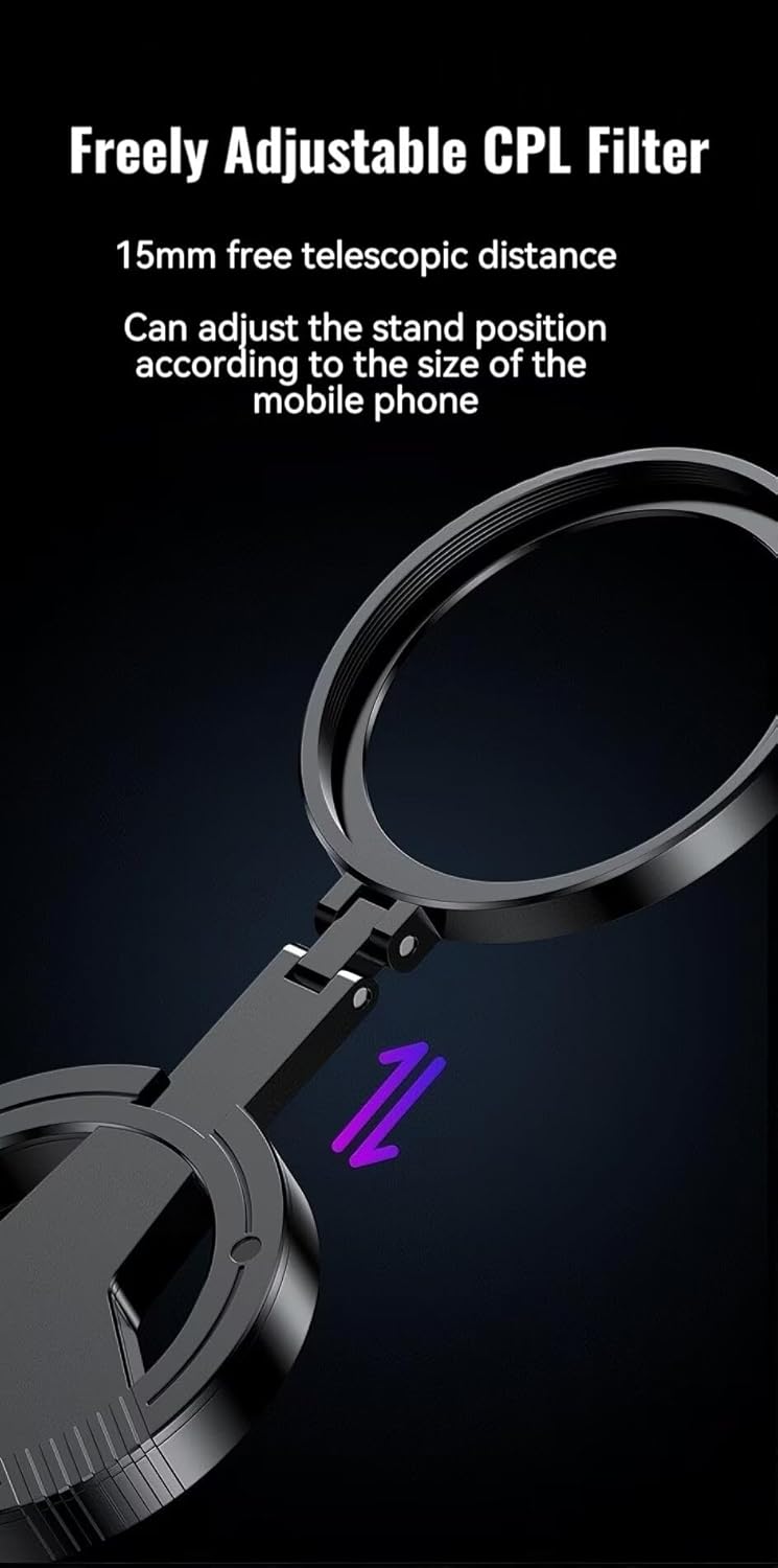 AWAKINK 52mm 17/16/15/14/13 Magnetic CPL Filter for iPhone, Polarizing Filter, Circular Polarized Lens Filter