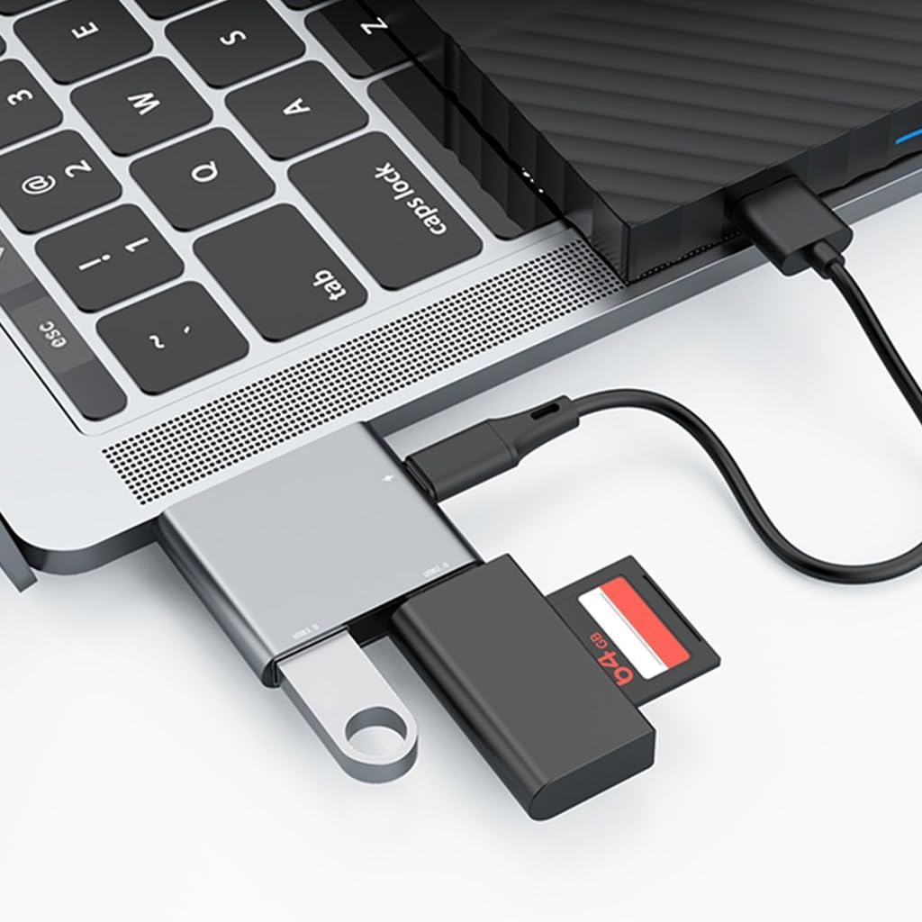ESTCNK High Speed USB C Laptop Docking Station Notebook Multiports Adapter Converter Expansion Hubs for Office