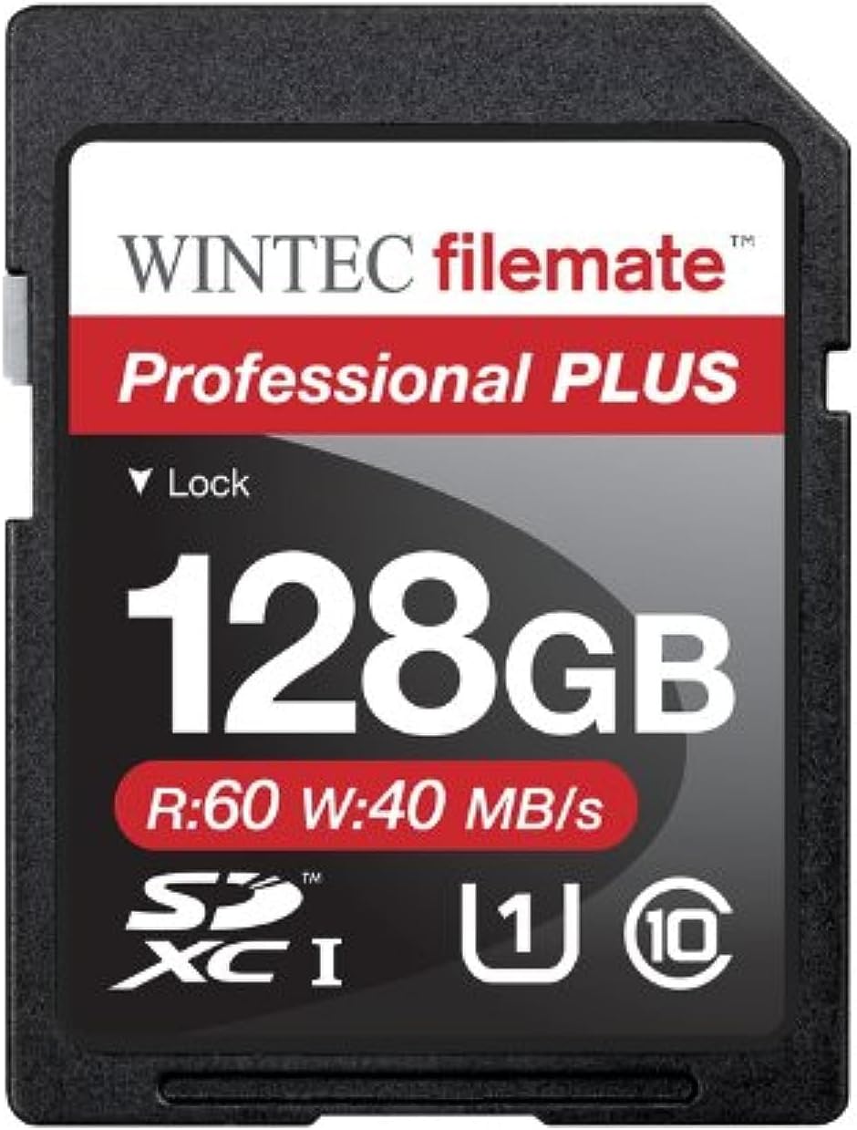 Filemate 128GB U1 C10 (3FMSD128GU1PI-R) Wintec Professional Plus UHS-I SDXC Card