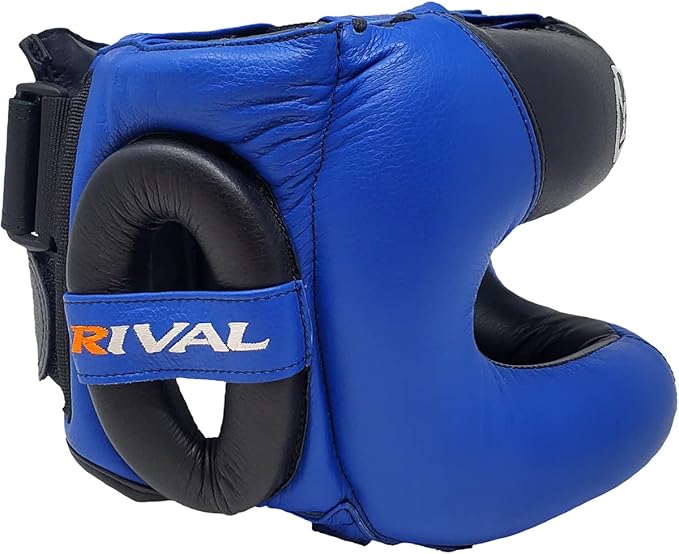 RIVAL Boxing RHGFS3 Face-Saver Sparring Headgear - Wide Eye Opening, Premium Leather, and Thermoplastic Inner Frame