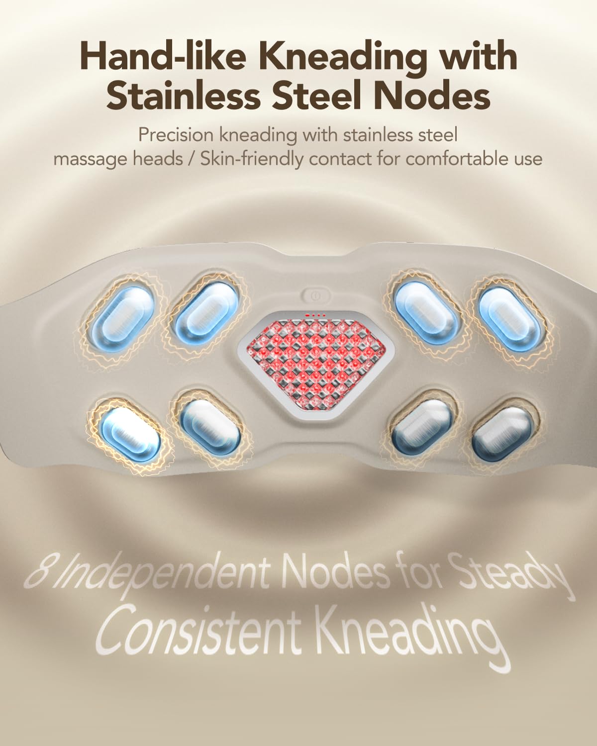 SKG Lower Back Massager for Stress Relief Deep Tissue Fathers Day Adjustable Cordless Heating Pad Infrared Vibrating Back Massager for Mom Grandpa Dad