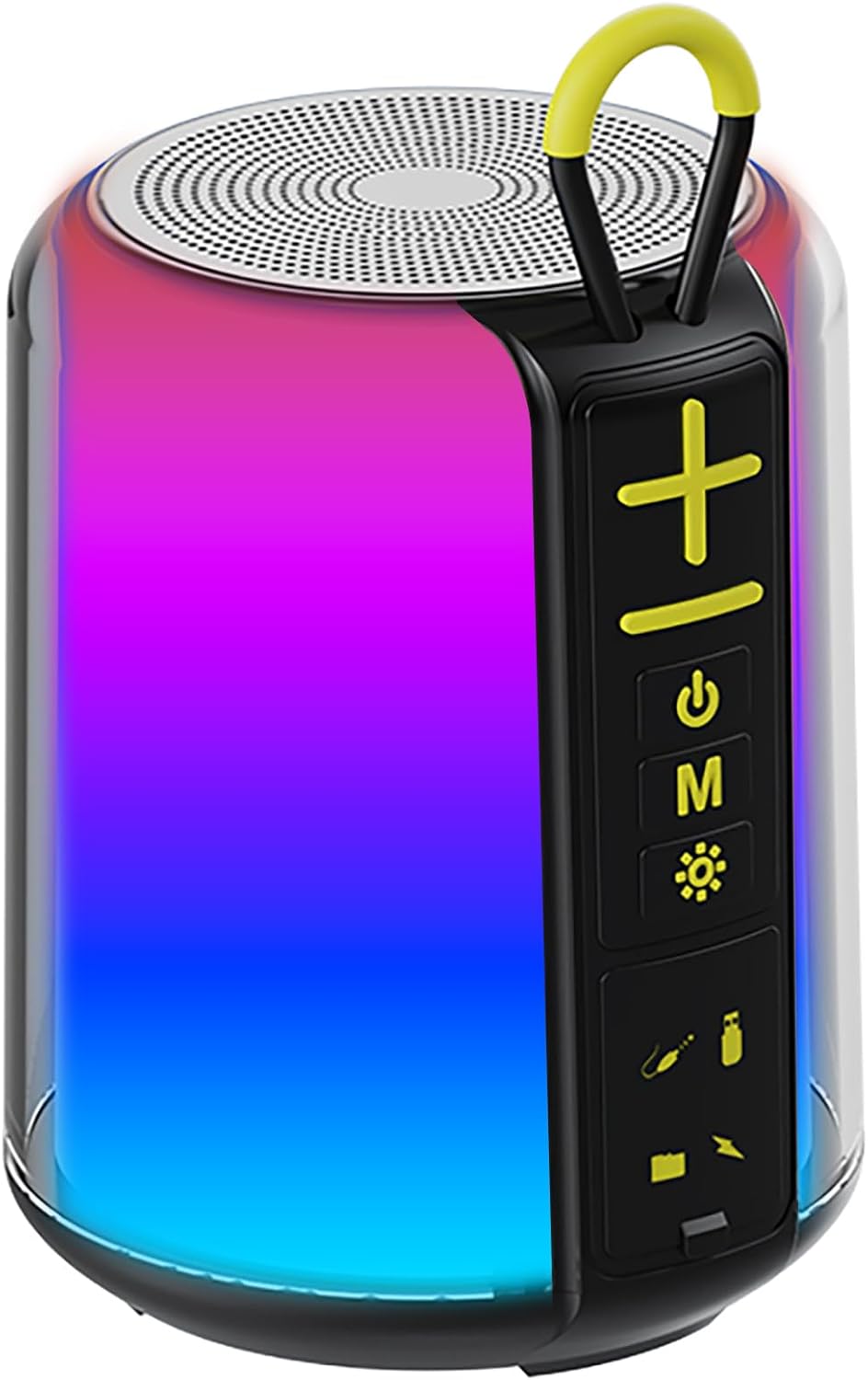 CofunKool 5.3, Portable Speaker with RGB Light, AUX/TF-Card/USB Flash Drive Input, Wireless Bluetooth TWS Dual Pairing