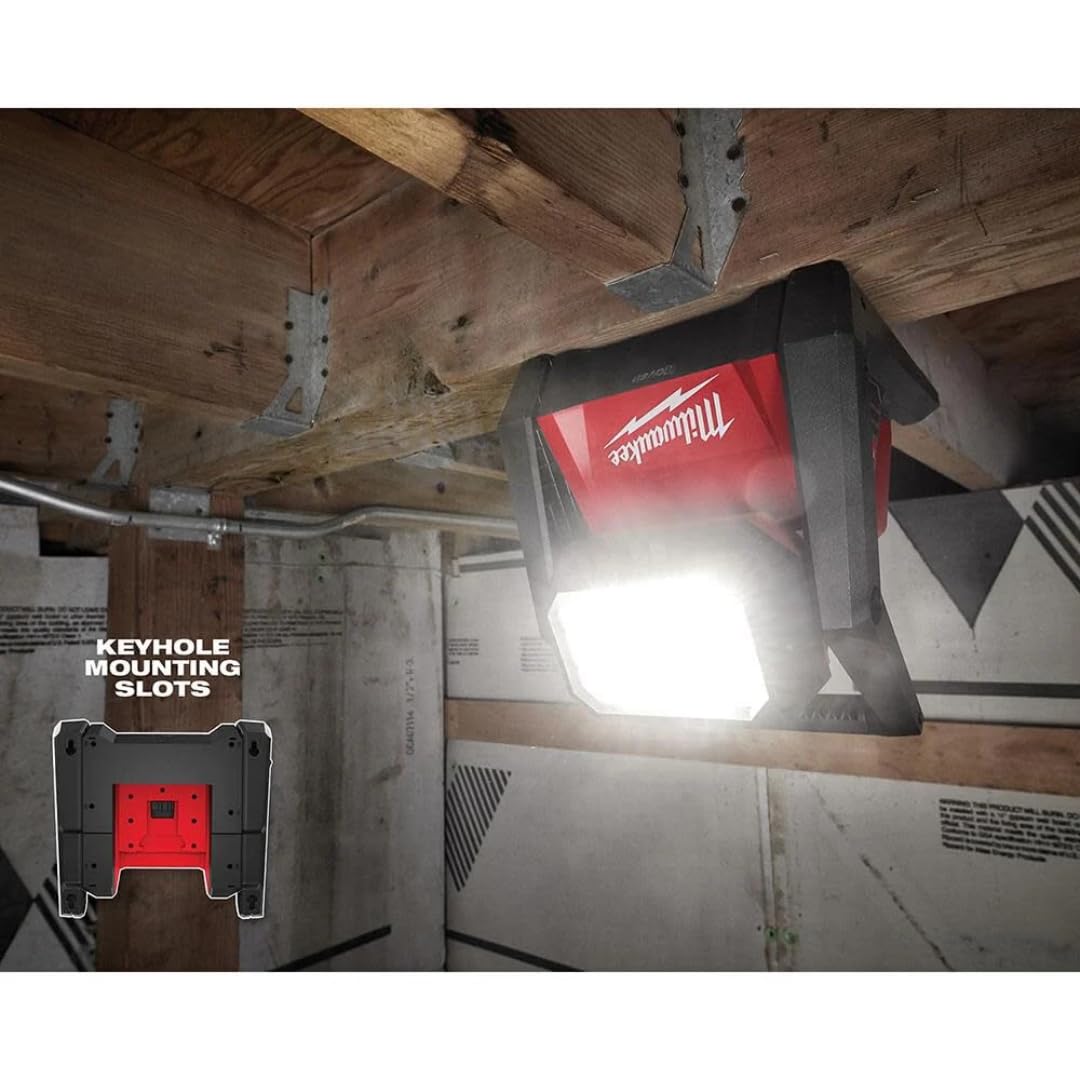 Milwaukee 2366-20 M18 ROVER Compact Lithium-Ion Dual Power 4000 Lumens Corded/ Cordless LED Flood Light (Tool Only)