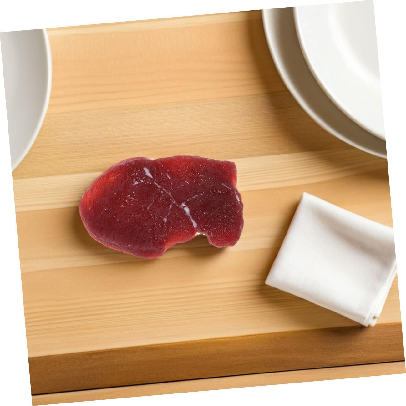 Set 2pcs Veemoon Realistic Fake Pork and Beef Meat Model for Kitchen Decor and Photography Props Lifelike Simulated