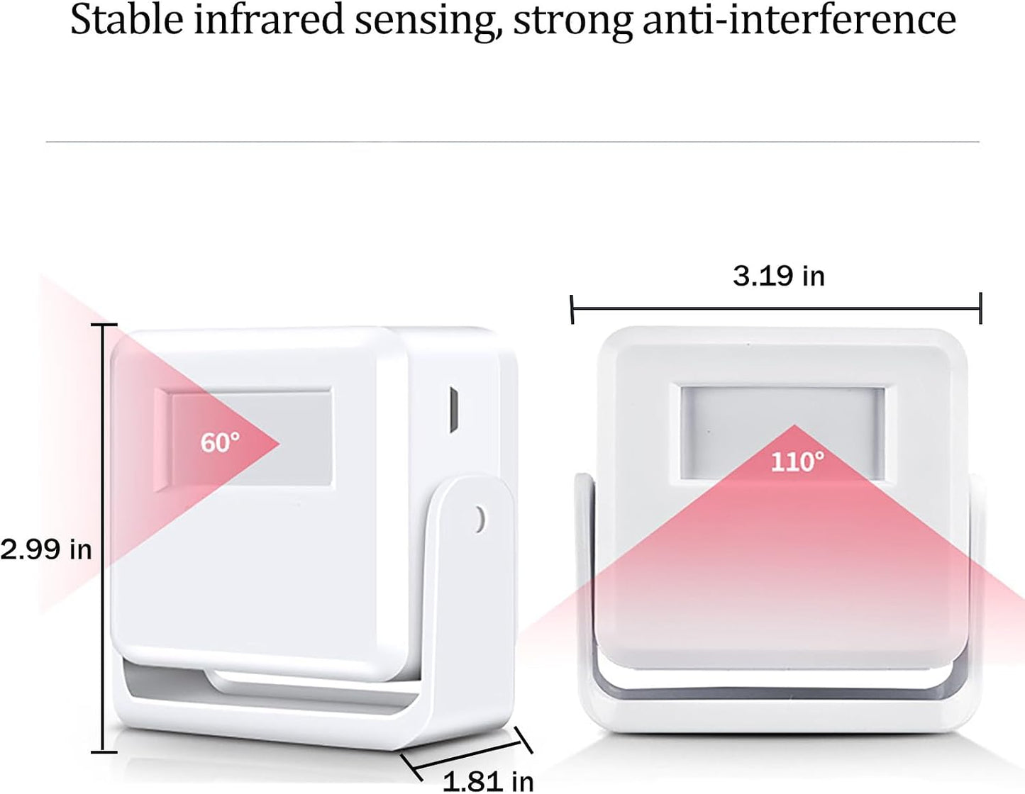 Motion Activated Voice Player - Changeable Voice Vcontent,PIR Infrared Motion Sensor Motion Activated Voice Player