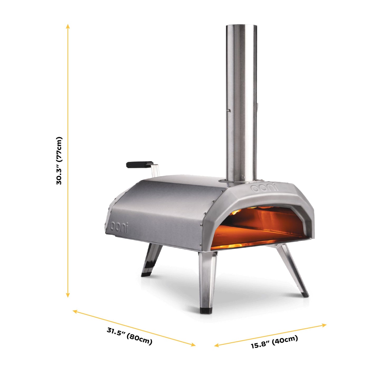 Ooni Karu 12 Multi-fuel Outdoor Portable Pizza Oven - Reaches 950°F and Cooks 12 Inch Pizzas in 60 Seconds. Versatile Wood or Propane Gas Fired Grill with Pizza Stone