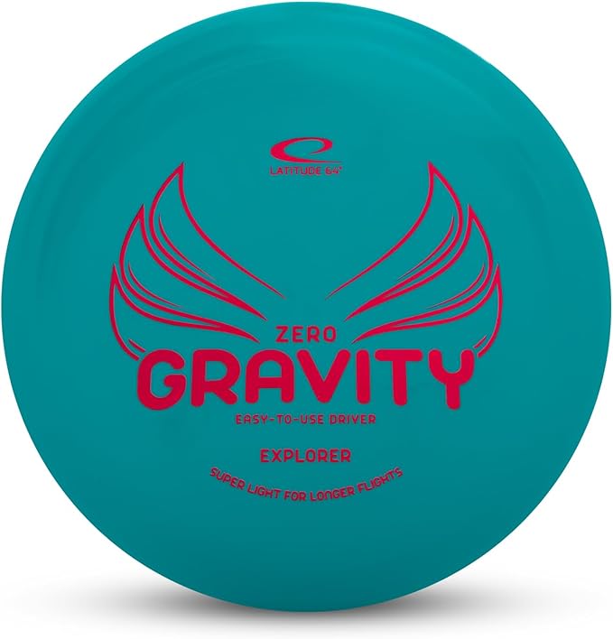 Latitude 64 Gravity Beginner Disc Golf Set | 4 Piece Disc Golf Discs Set | Pure, Fuse, Explorer, Saint | Lightweight, Floating Plastic for Longer Flights | 120-130g (Colors May Vary)