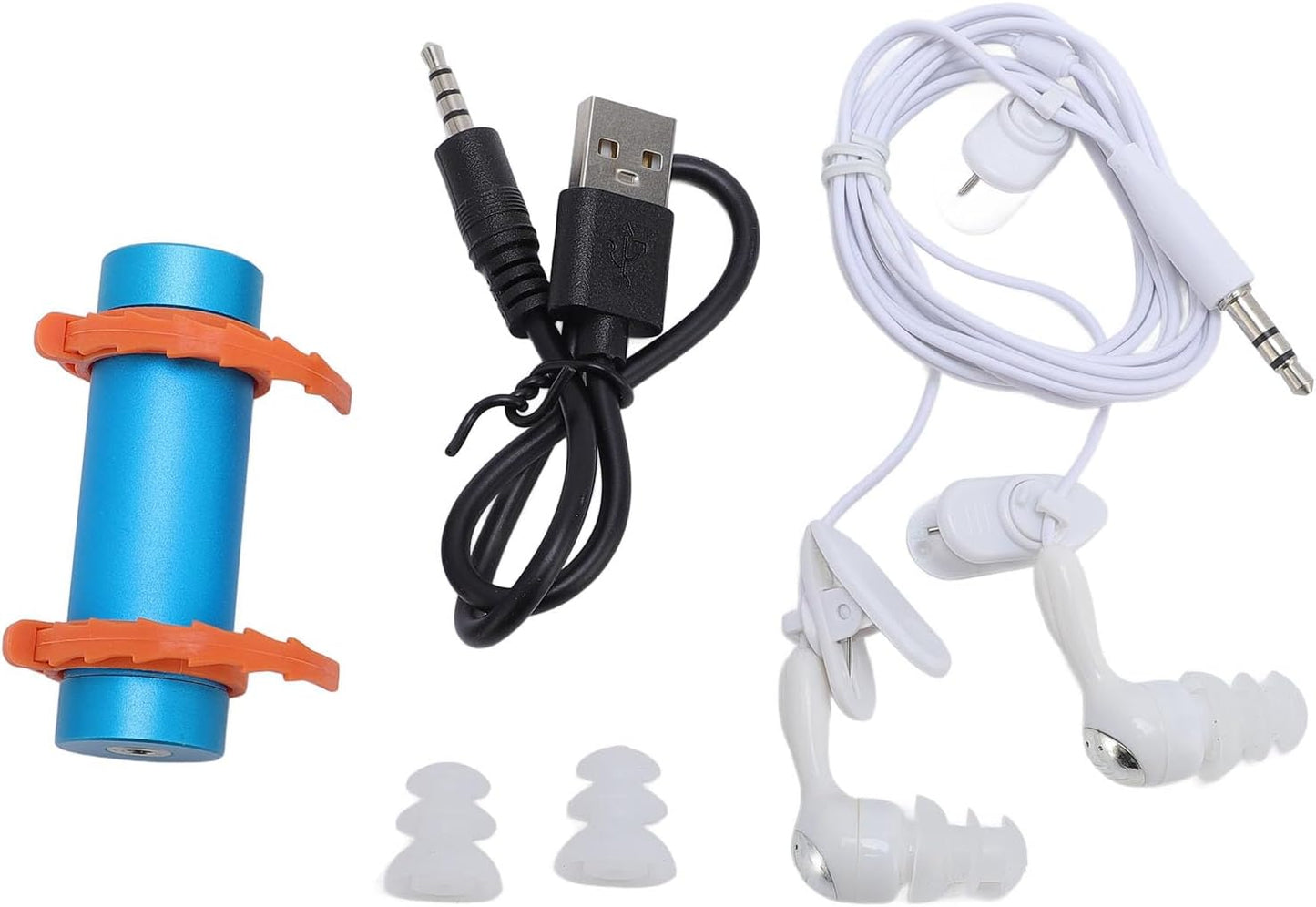 Fabater MP3 IPX8 8GB Swimming MP3 Swimming Player, Memory Player, Aluminum Shell with Earphones for Diving Surfing