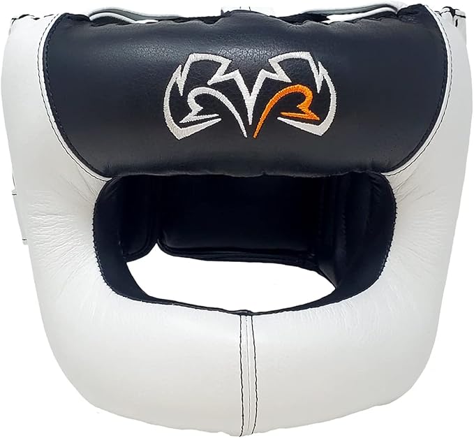 RIVAL Boxing RHGFS3 Face-Saver Sparring Headgear - Wide Eye Opening, Premium Leather, and Thermoplastic Inner Frame