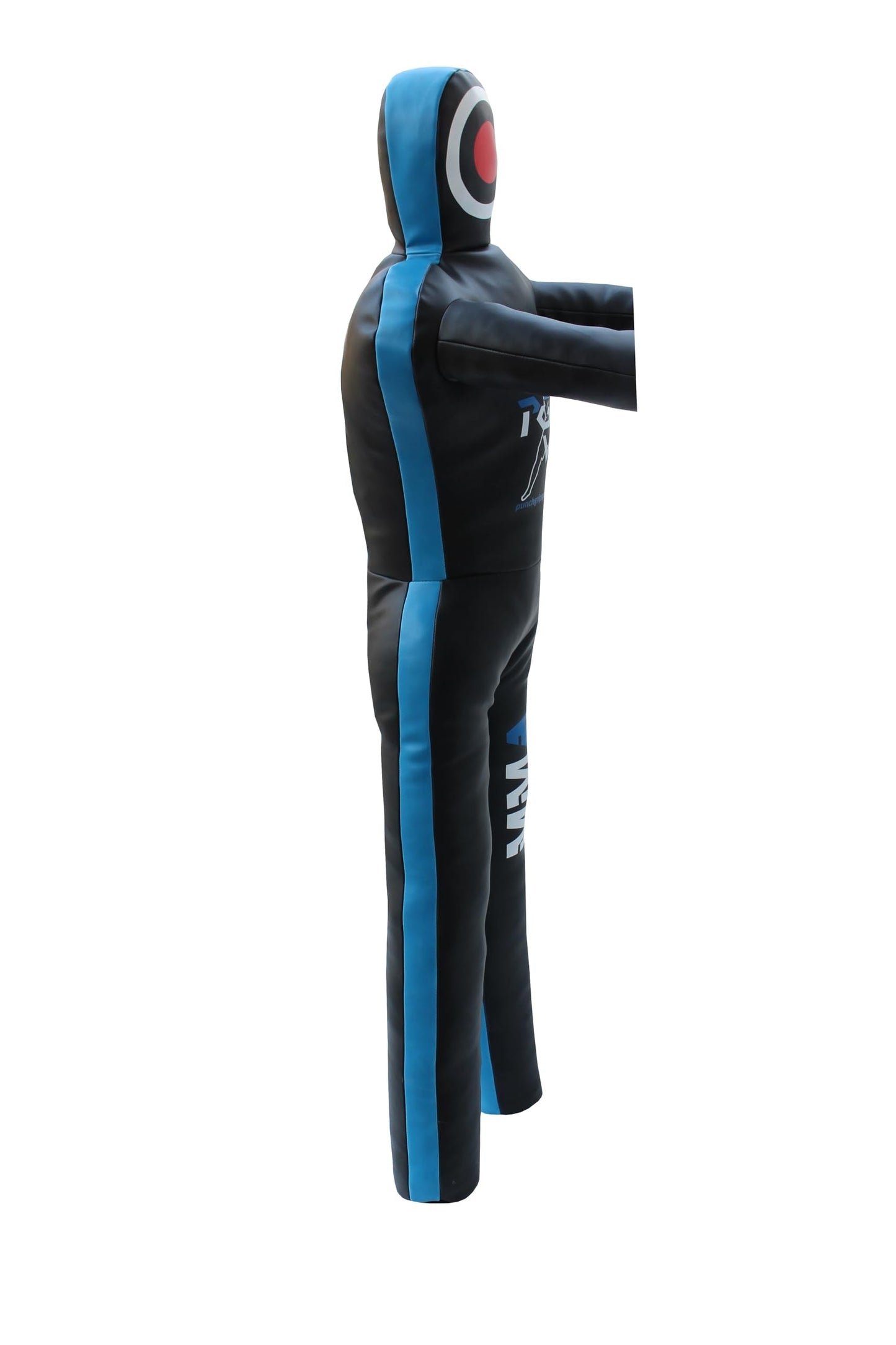 PGS MMA Grappling Dummy Judo Karate Punching Bag BJJ Wrestling Dummy Practice Martial Arts Boxing Standing Position Brazilian JIU Jitsu Submission Training - UNFILLED (Black Blue, 6FT - (70 Inches))