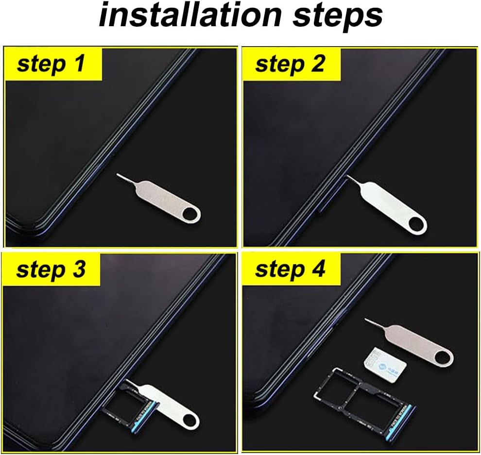 AYWFEY 2 Pcs Universal Sim Card Tray Removal Key Tray Eject Pins, SD Removal Opening Tool with A Key Ring, for iPhone