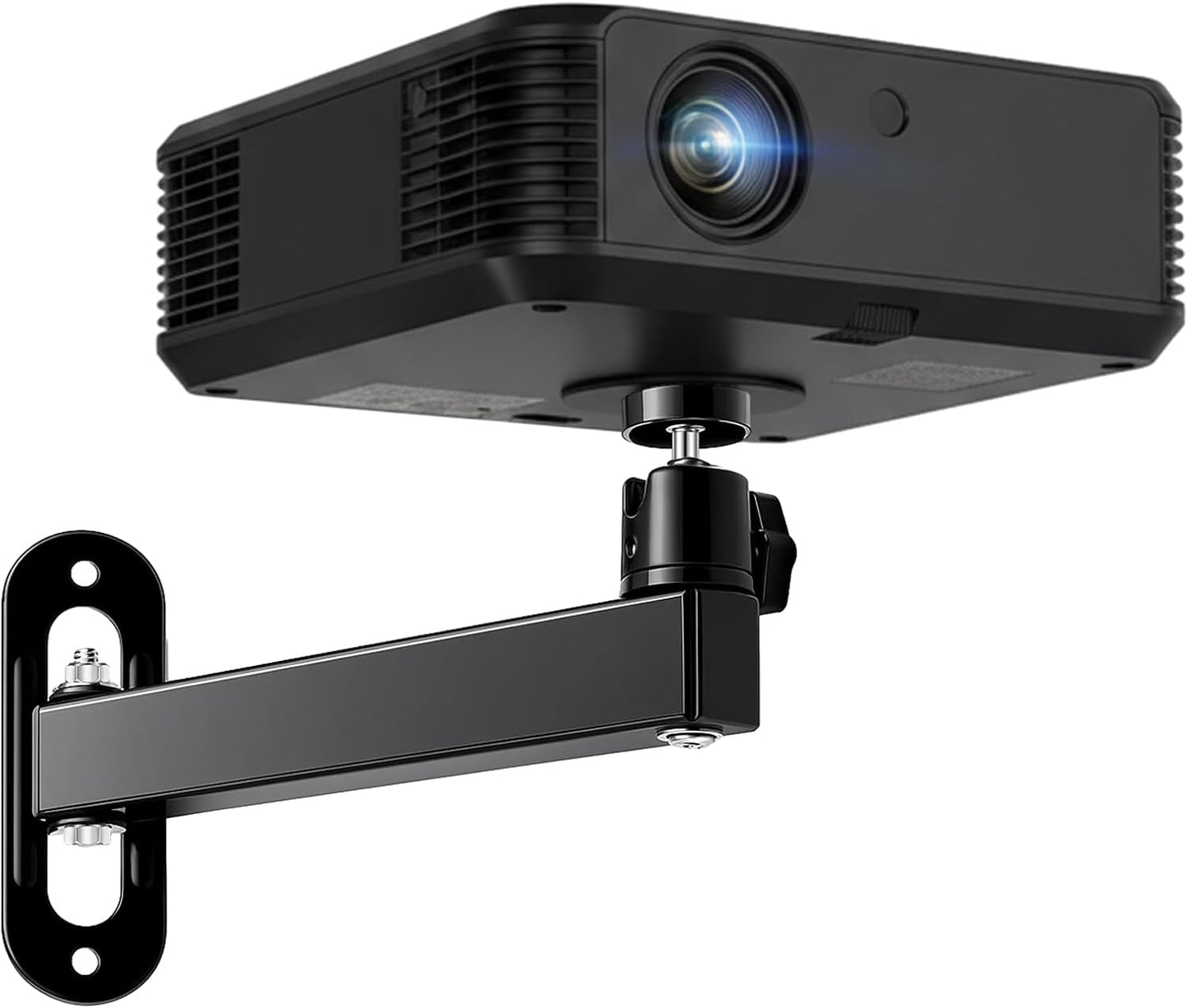 CroBlissful 1/4 Inch 360 Setup Projector Stand, Wall and Mini Ceiling Mount with Thread, Degree Rotation, Adjustable