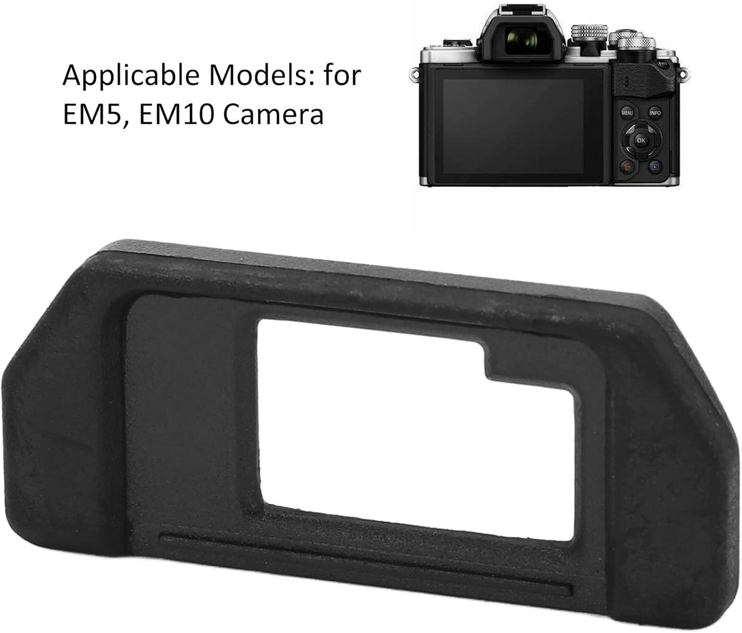 WIHFHGZ Set EM5 EM10 7g Viewfinder Eyecup Cold Shoe Cover for Camera Series, Plastic Rubber, Lightweight - Horizon