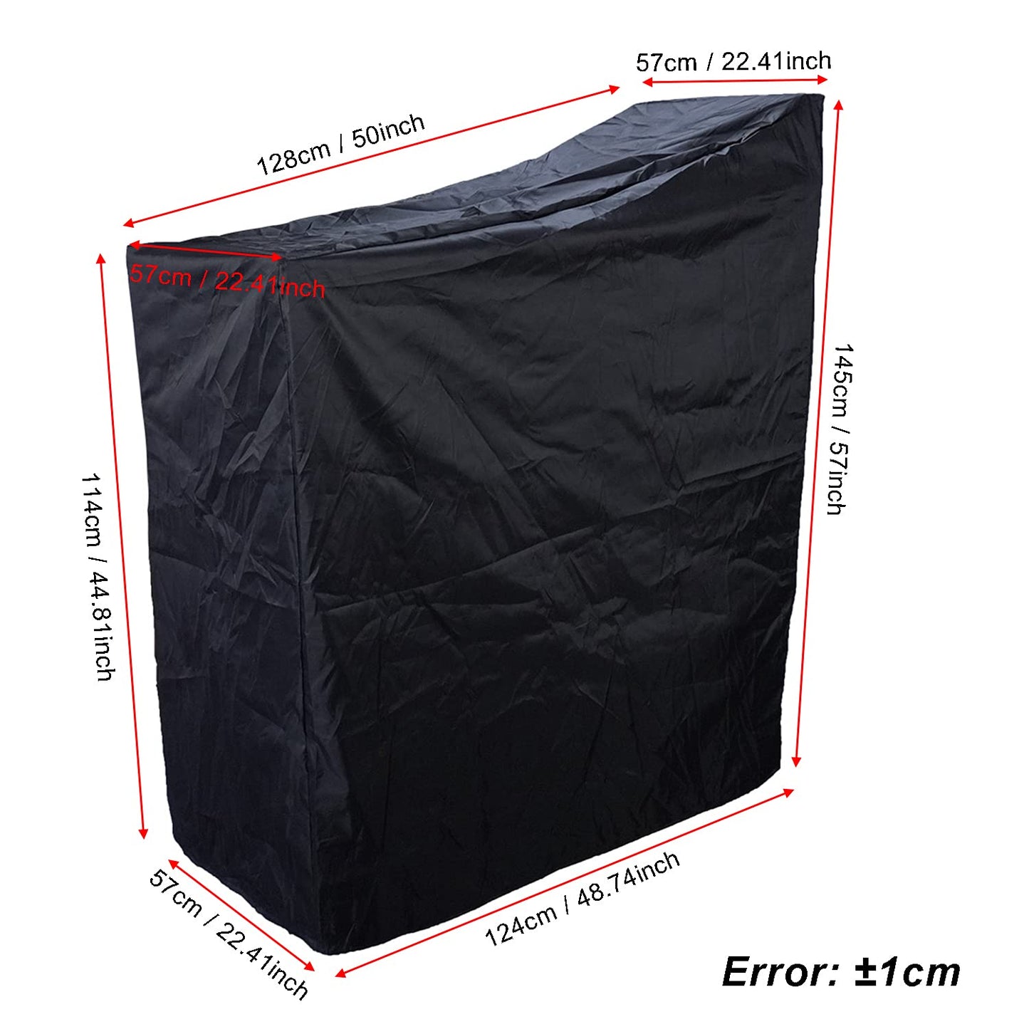 Exercise Bike Cover for Peloton Stationary Bike Upright Indoor Cycling Protective Cover Dustproof Waterproof Sunshine-Proof Out Door Bike Cover Black