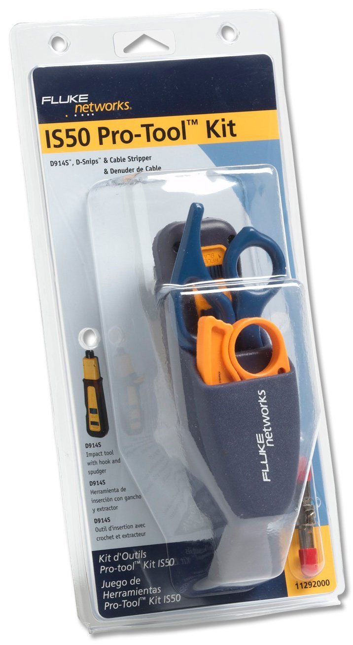 Fluke Networks 11292000 Pro-Tool Kit IS50 with Punch Down Tool