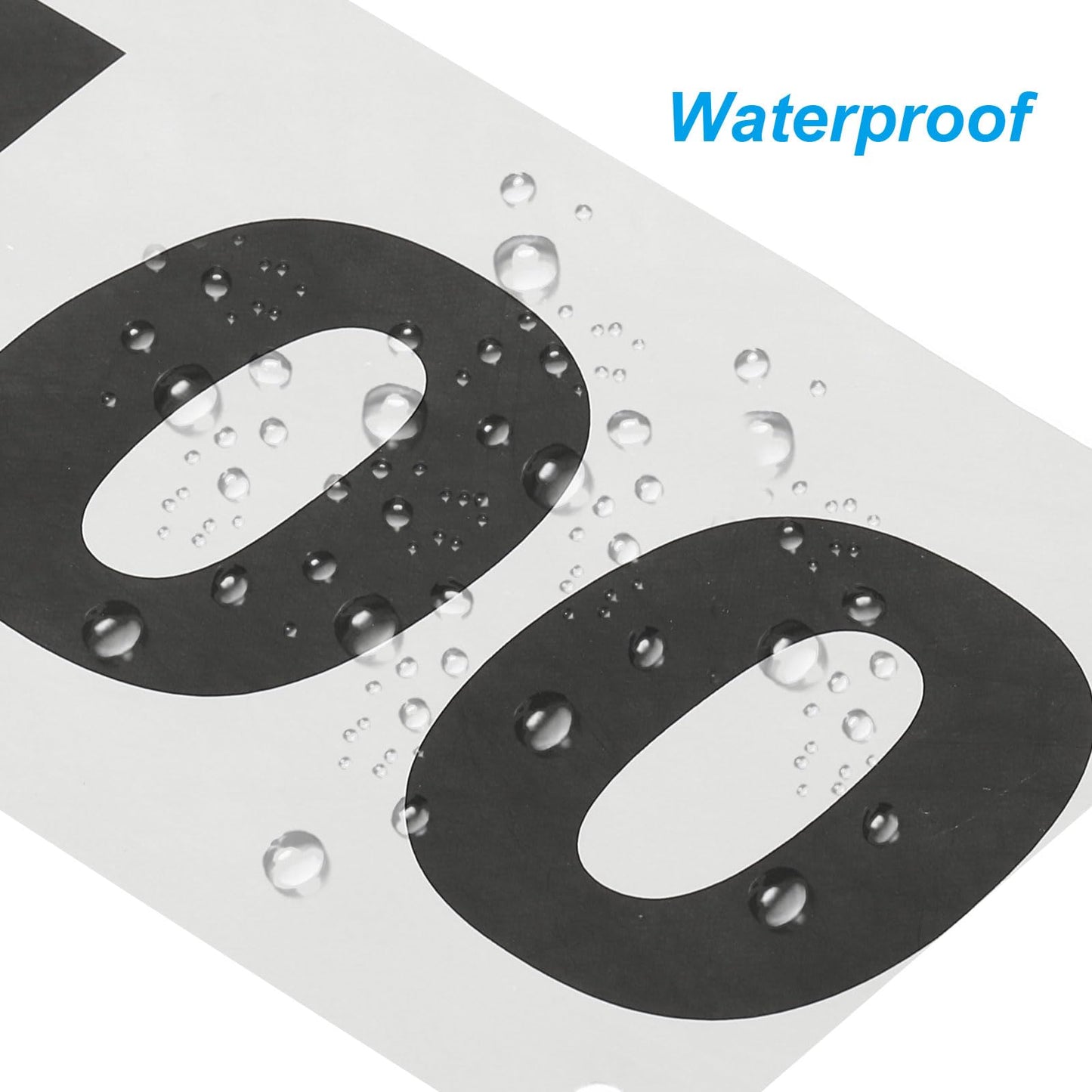 PATIKIL Tearproof Running Bib Numbers 7x4 Inch, 1-500 Waterproof Race Competitor Numbers with Safety Pin for Marathon Sports Game Competition Runner, White