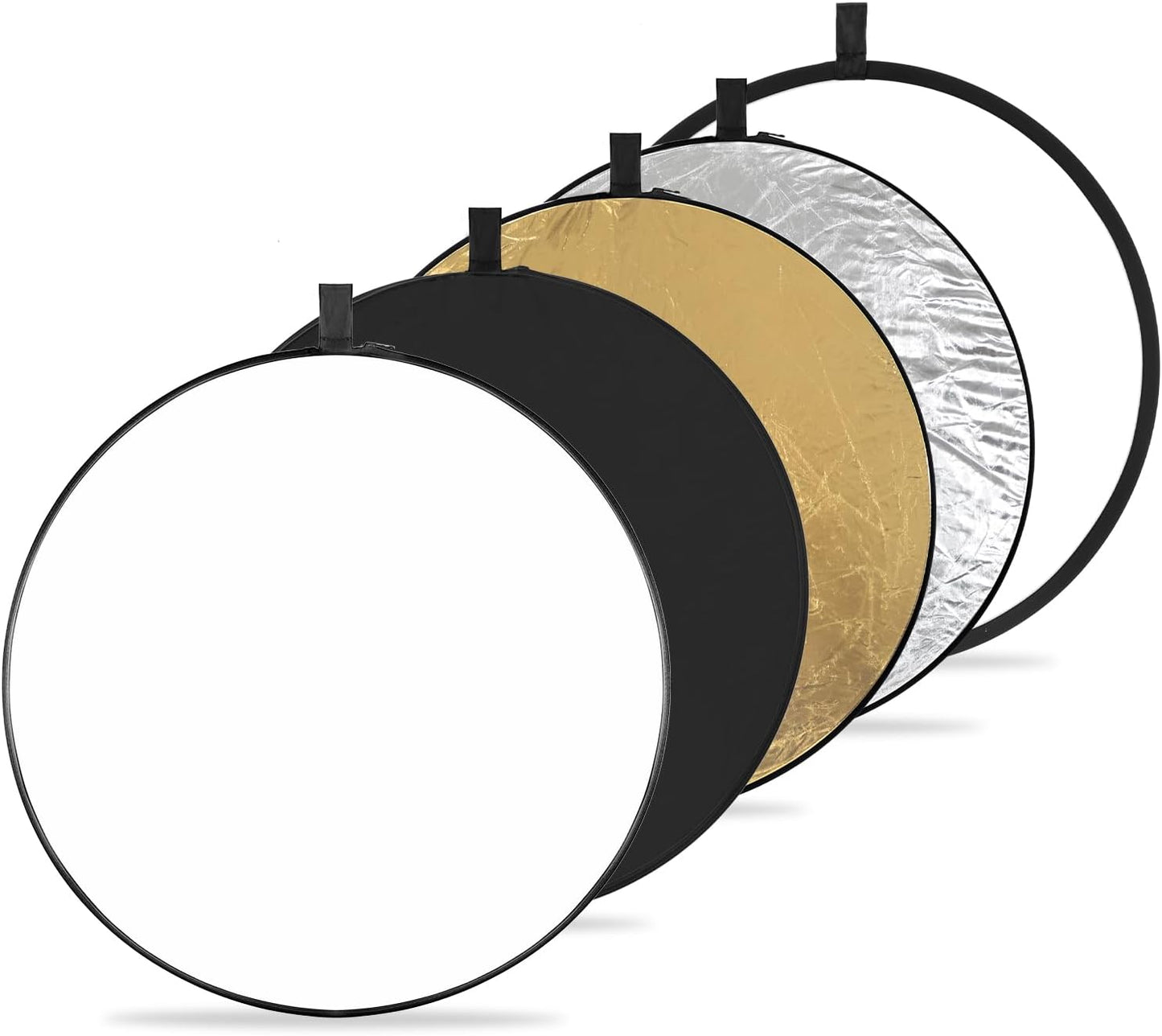 K&F CONCEPT 5-in-1 32"(80cm) Light Reflector Photography Diffuser Collapsible Portable for Studio and Outdoor Lighting
