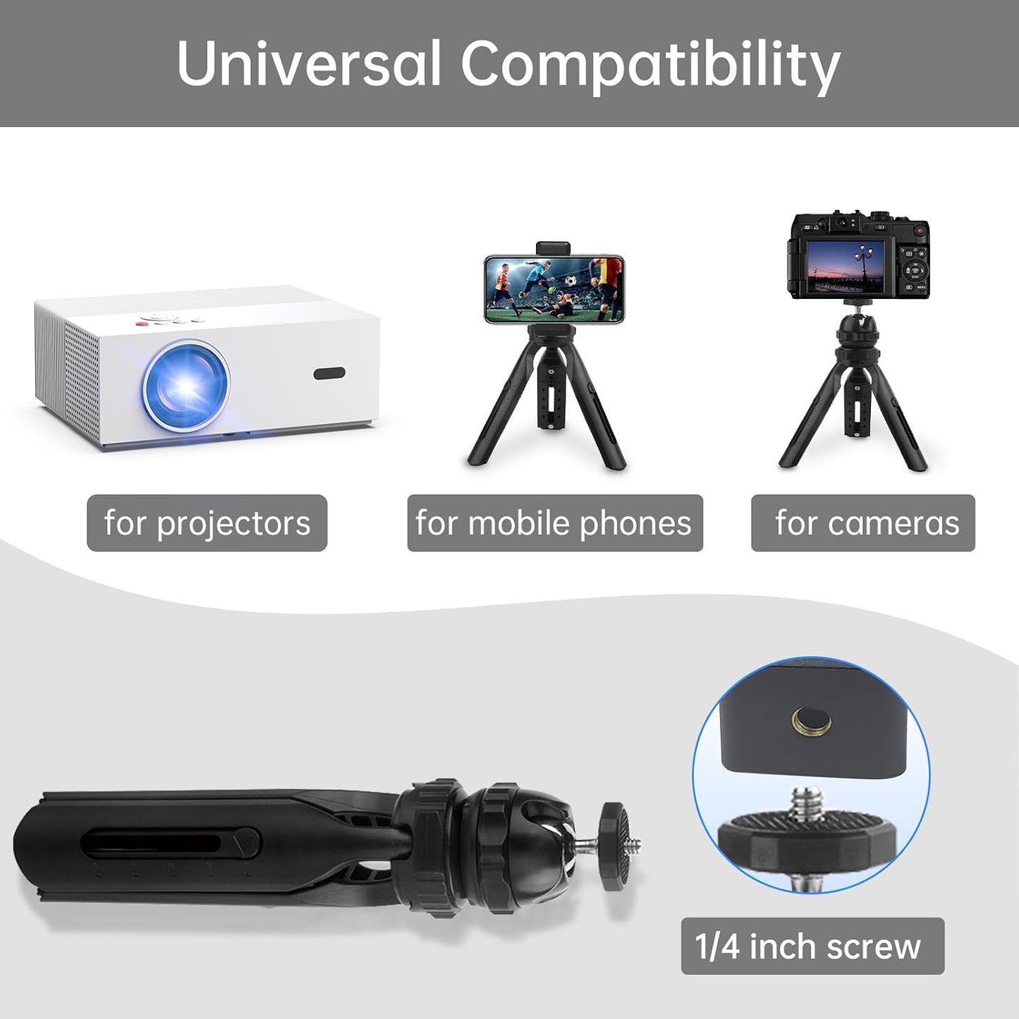 JOWLURK Projector Tripod Stand