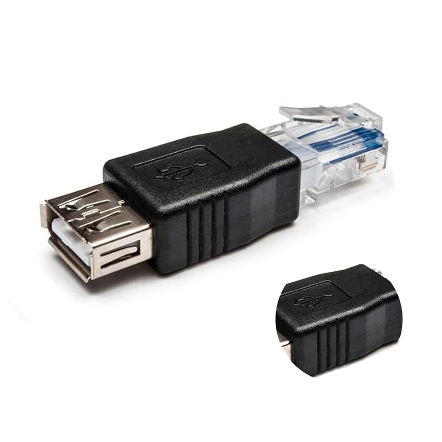 Rooyar 2.0 RJ45 USB to Ethernet Networking Adapter USB Transfer Networking Plug Adapter for Connecting ADSL Modems