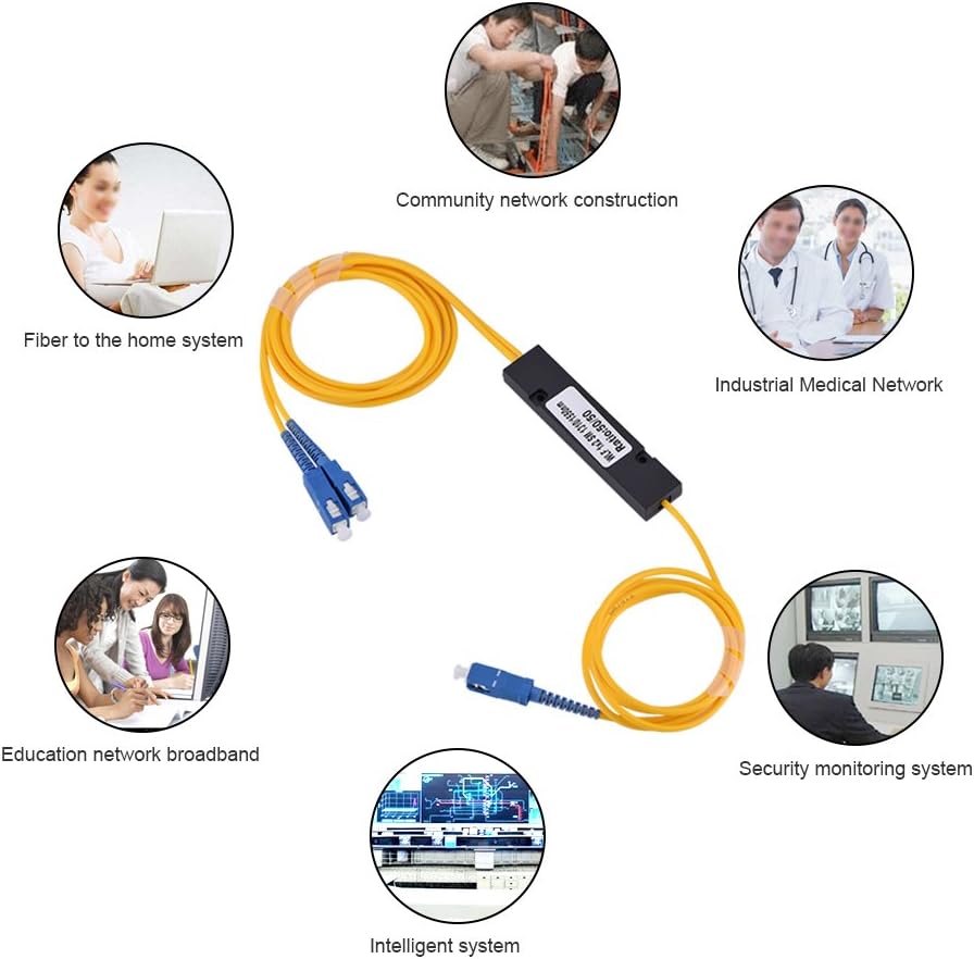 1 2 Joyzan SS Optical Fiber Splitter Cable, to Singlemode SC SC Connector, Digital Audio Splitter for Home Theatre