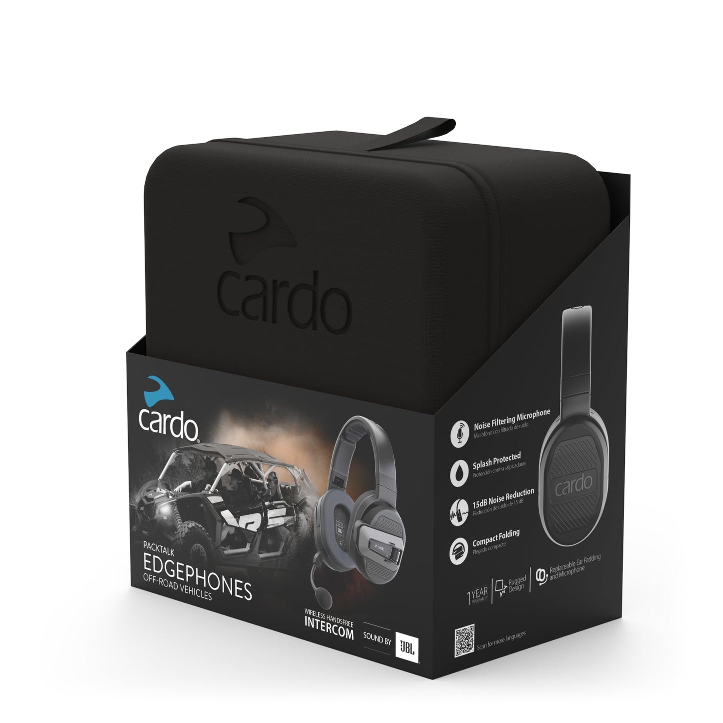 Cardo Packtalk Edgephone for ORV - Crafted for the Rough terrains and Cellular-Free connectivity for Non-Helmet Applications - Single Pack