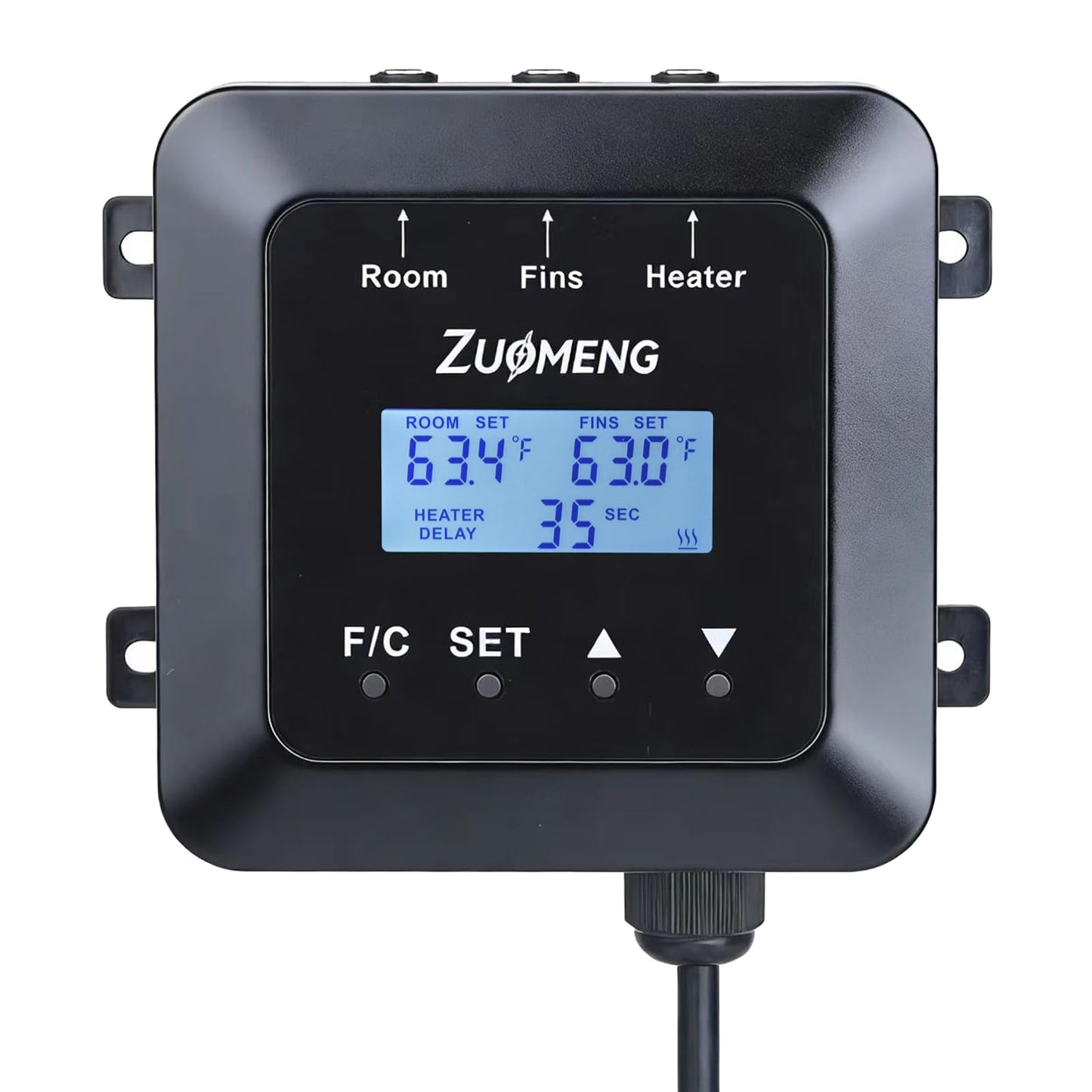 Zuomeng Walk-in Cooler Controller for Window AC Unit, Adjustable 33°F–65°F Temperature Control for Meat, Produce, Flowers and Beverages Storage