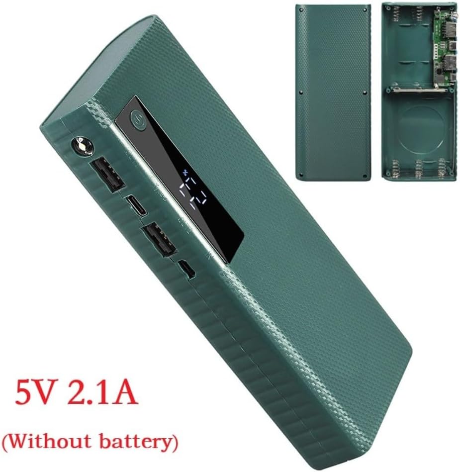 Minhe 5V 2 1A 5 21700 Power Bank Case With USB Port Output Supporting X Flat Head Batteries For DIY Battery Holder