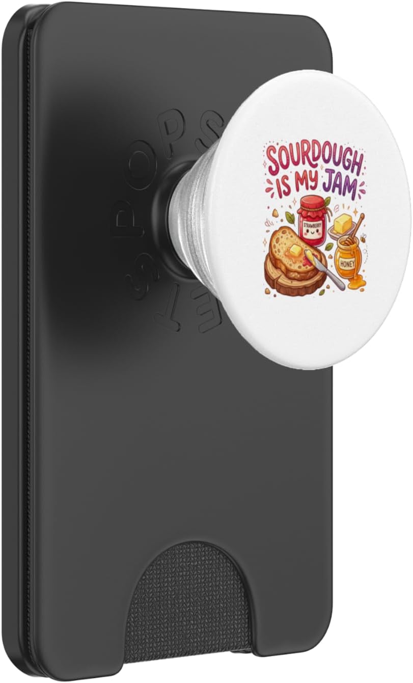 Cozy Crumb Club Sourdough is My Jam Funny Baking for Women Bakers Moms PopSockets PopWallet for MagSafe