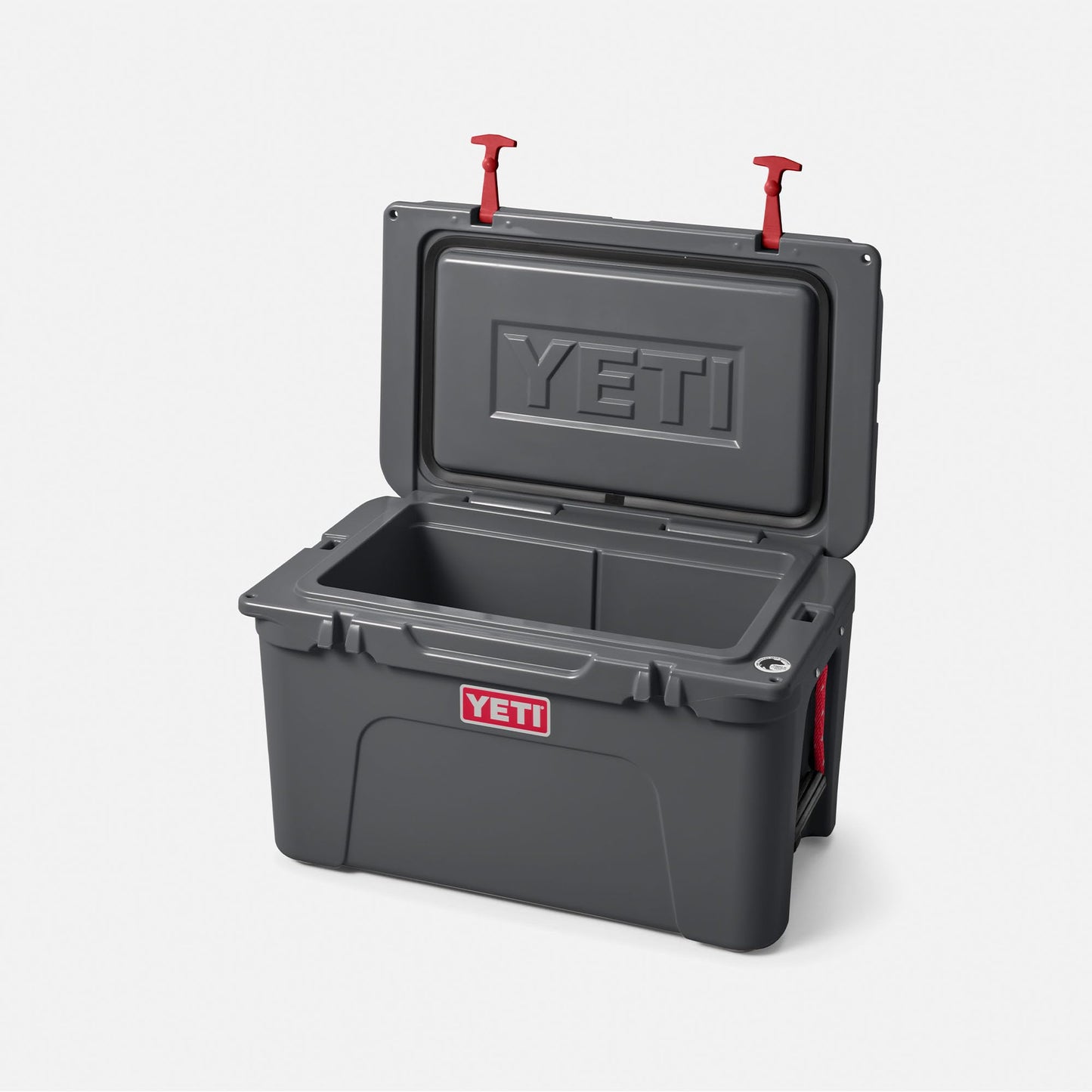 YETI Tundra 45 Cooler, Charcoal/Rescue Red
