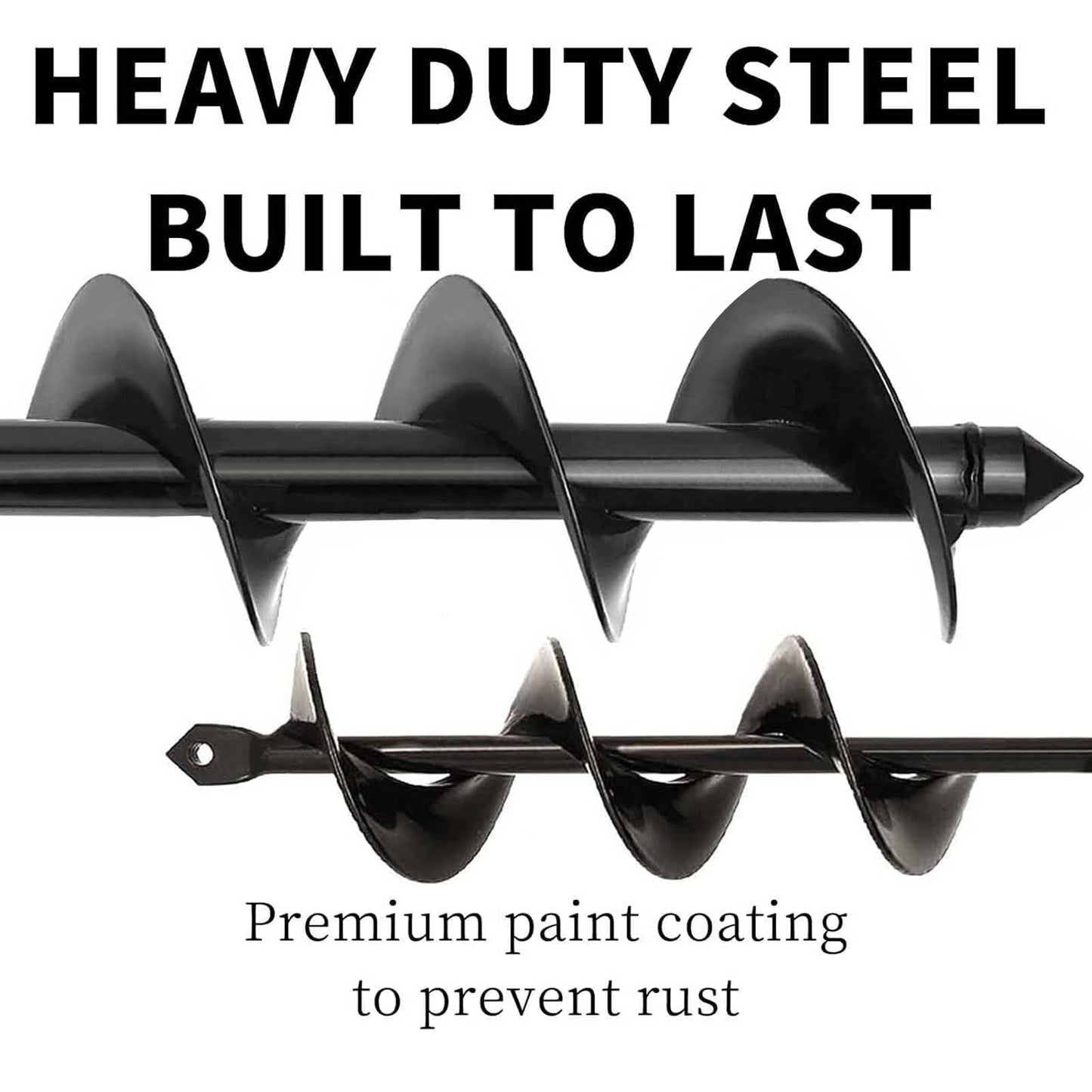 TCBWFY Garden Auger Drill Bit for Planting 1.6"x16.5"and 3.5"x16",Heavy Duty Bulb Planter Tool for Digging Holes,Compatible with 3/8" Hex Drive Drill