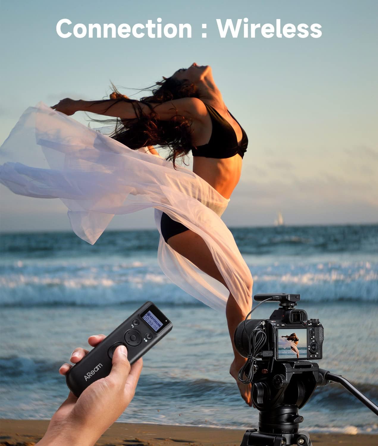 Aream A99II, A77II, A58, A68, A7, A7II, A7R, A7RII, A7S, A7SII, A3000, A5100, A5000 A6000 Wireless Digital Timer Remote