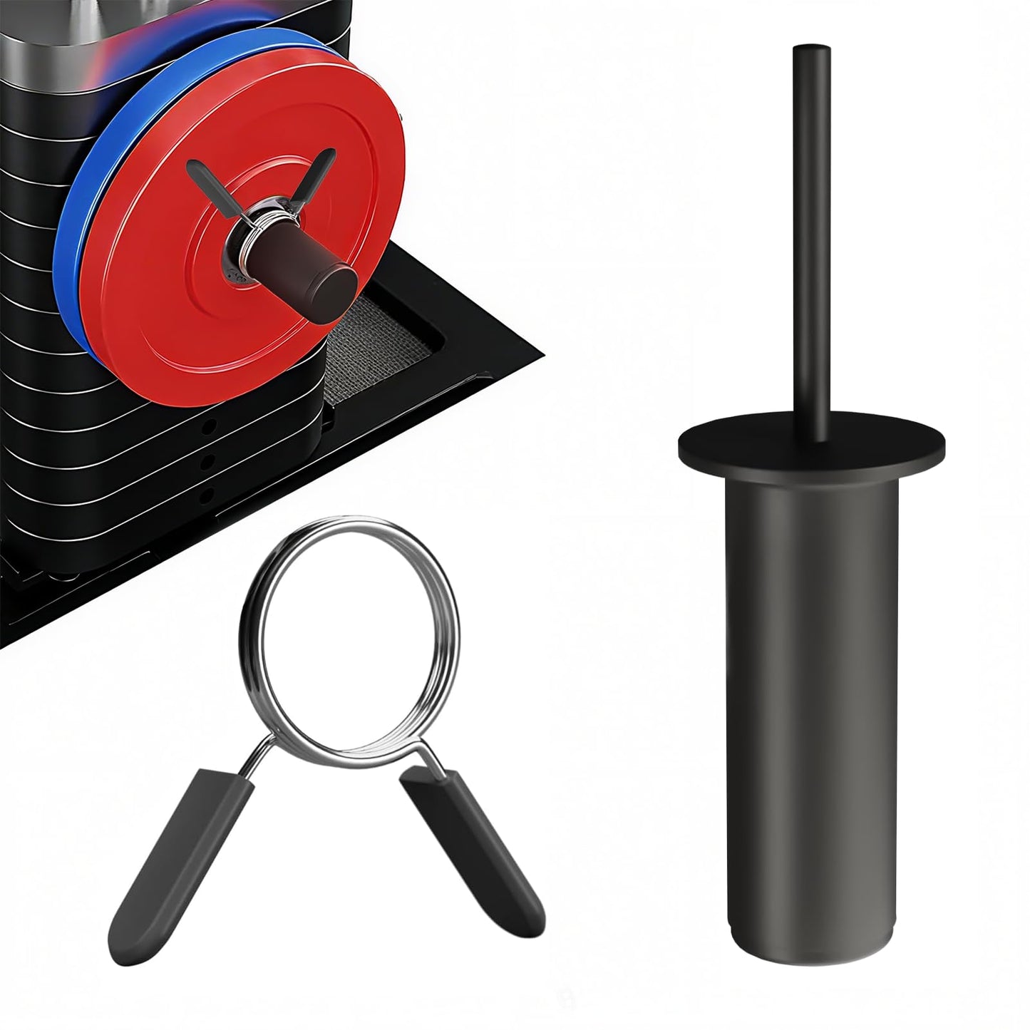 Weight Stack Pin with Spring Clip Collar – Gym Pin for Weight Stack Machine, Weight Stack Extender Pin Strength Training Equipment for Commercial Gym and Home Gym