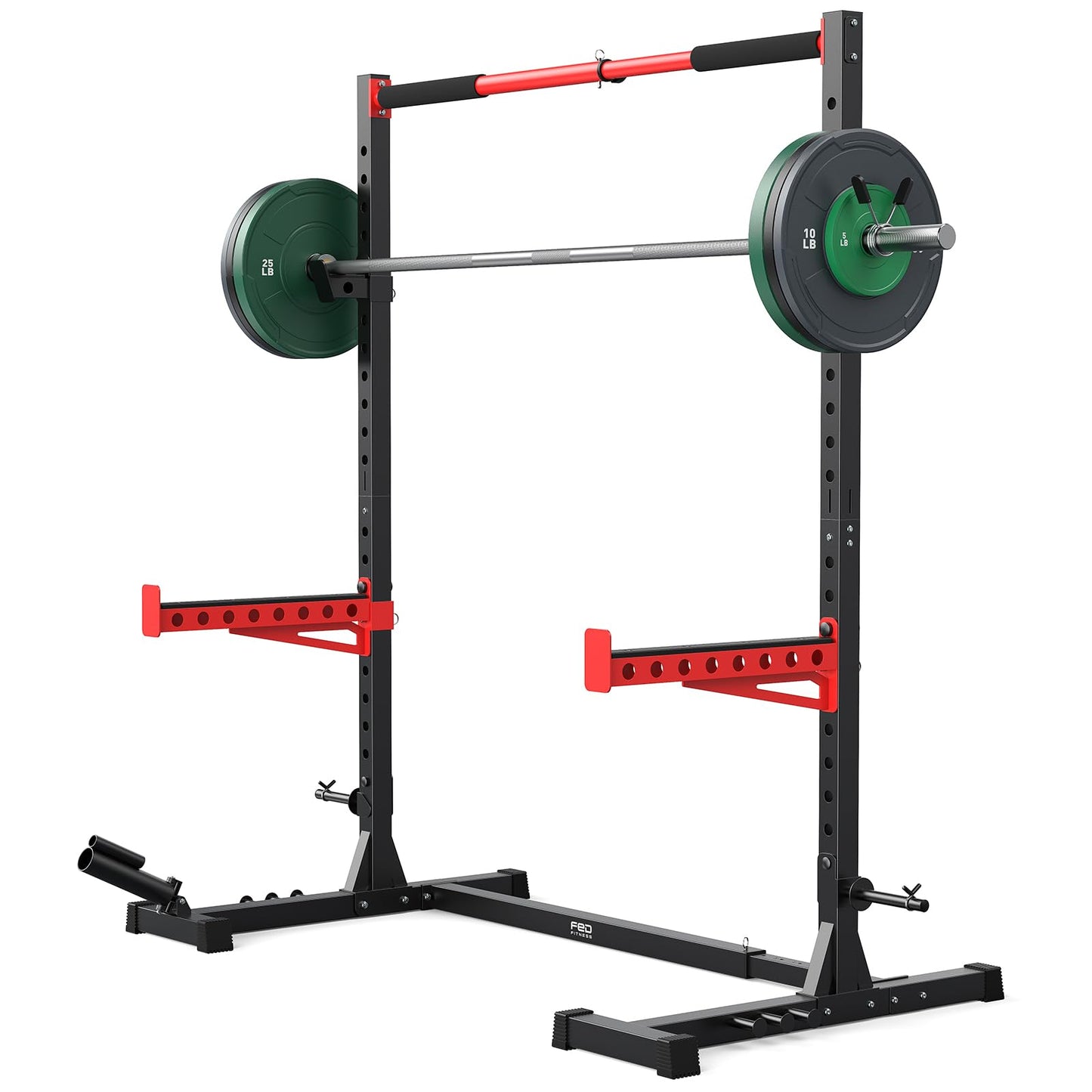 FLYBIRD SR1 Squat Rack with Pull-Up Bar, Adjustable Multi-Functional Power Rack, Inner Width Squat Rack Stand Suitable for 6FT,7FT Barbell for Home Gym Equipment
