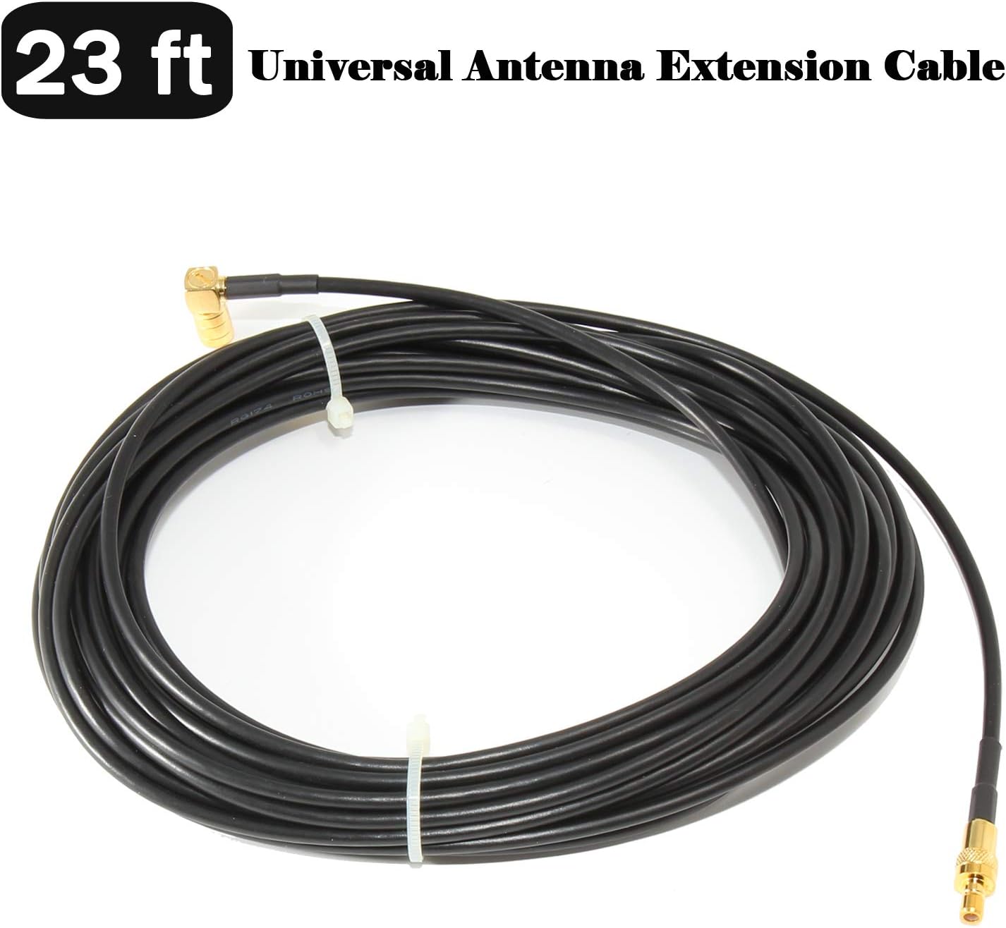 23 Anina Feet XM Antenna Extension Cable for Satellite Sirius XM Radio-Right Angle SMB Male to SMB Female Radio Stereo