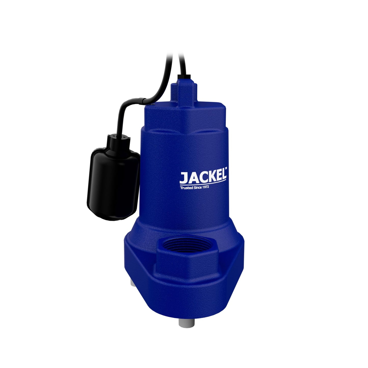 JACKEL SUM500CIT 1/2 HP 5160 GPH Cast Iron Submersible Sump/Effluent Pump with Tethered Float Switch and Piggy-Back Power Cords