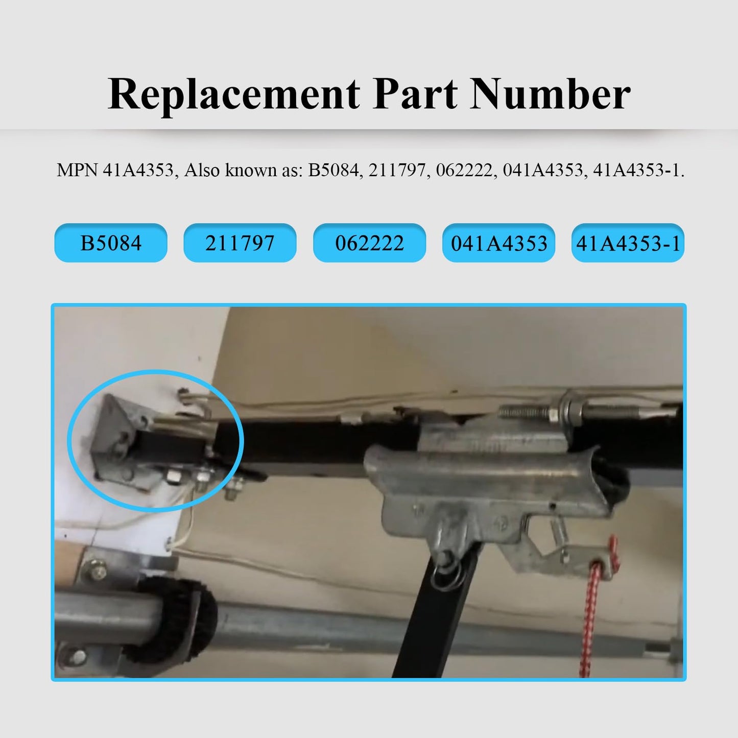 Garage Door Openers 41A4353 Header Bracket W/Clevis Pin, Fit for LiftMaster and Chamberlain, Craftsman Garage Door Openers, Also Known as: B5084, 211797, 062222, 041A4353, 41A4353-1