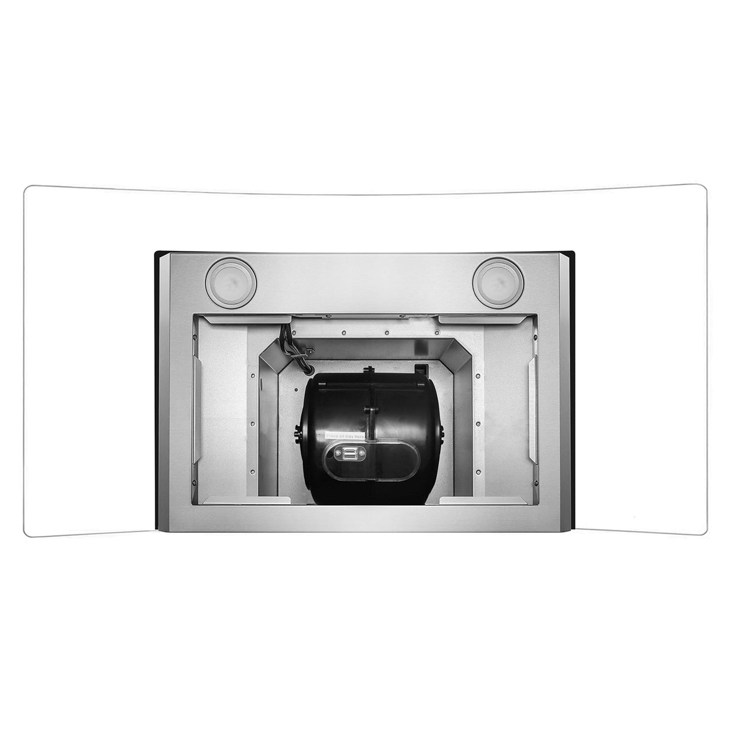 COSMO COS-668AS900 36 in. Vista Collection 380 CFM Ducted Wall Mount Range Hood, Touch Controls, LED Lights, Stainless Steel