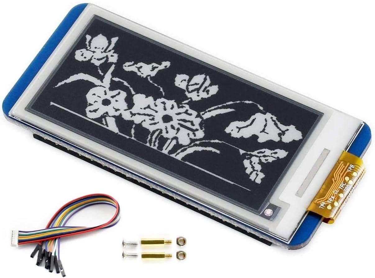 waveshare 2.13inch V4 250x122 3.3V/5V WH/2B/3B/3B+/4B, E-Ink Display HAT Version, Resolution Black White Two-Color