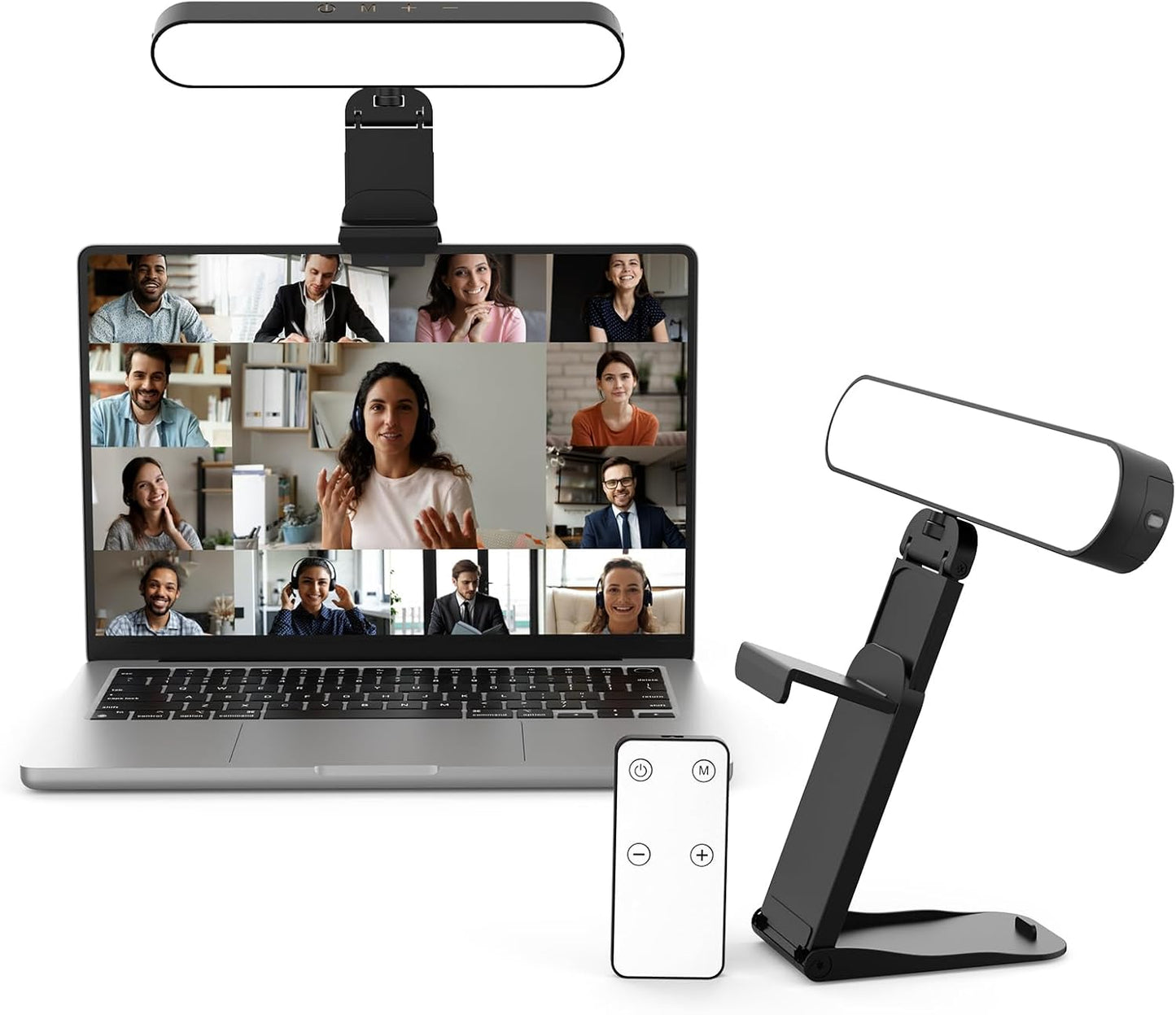 Takerers 3 10 (1-Pack) Video Conference Lighting, Webcam Light with Remote & Touch Control, Color Temperature, Level