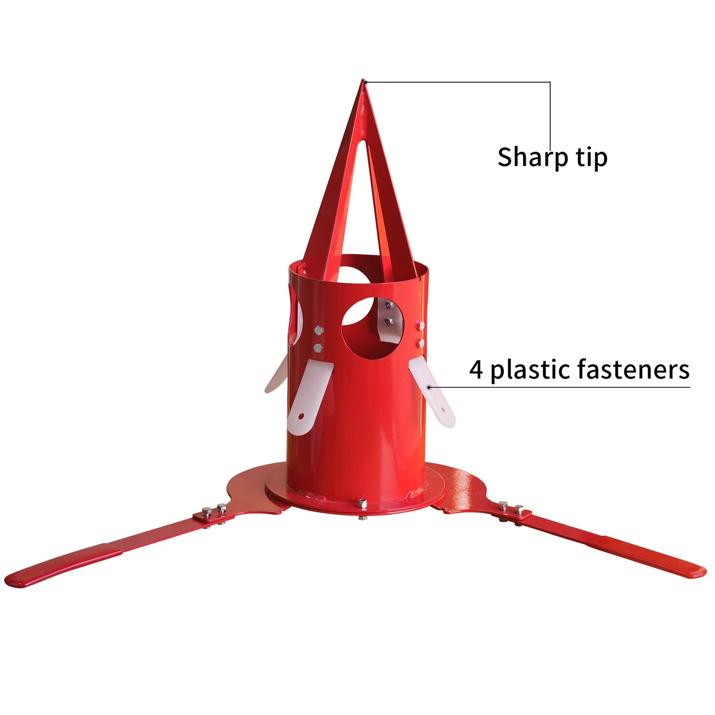 PLAIRC Big Bag Dispenser for Warehouse, Farm, Home (Red, 1 Count)
