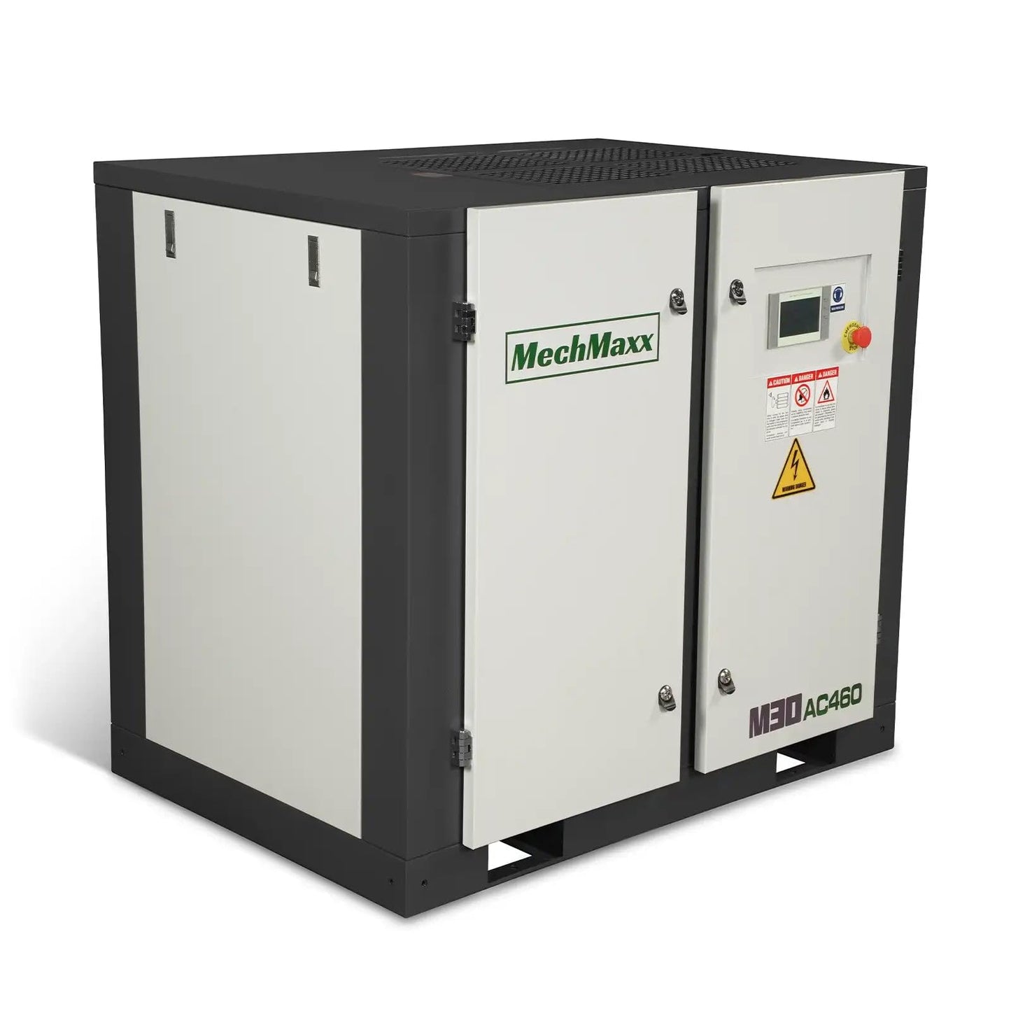MechMaxx 106CFM Industrial Rotary Screw Air Compressor 30HP 116PSI 460V 3Phase Industrial-Grade,Model M30AC460