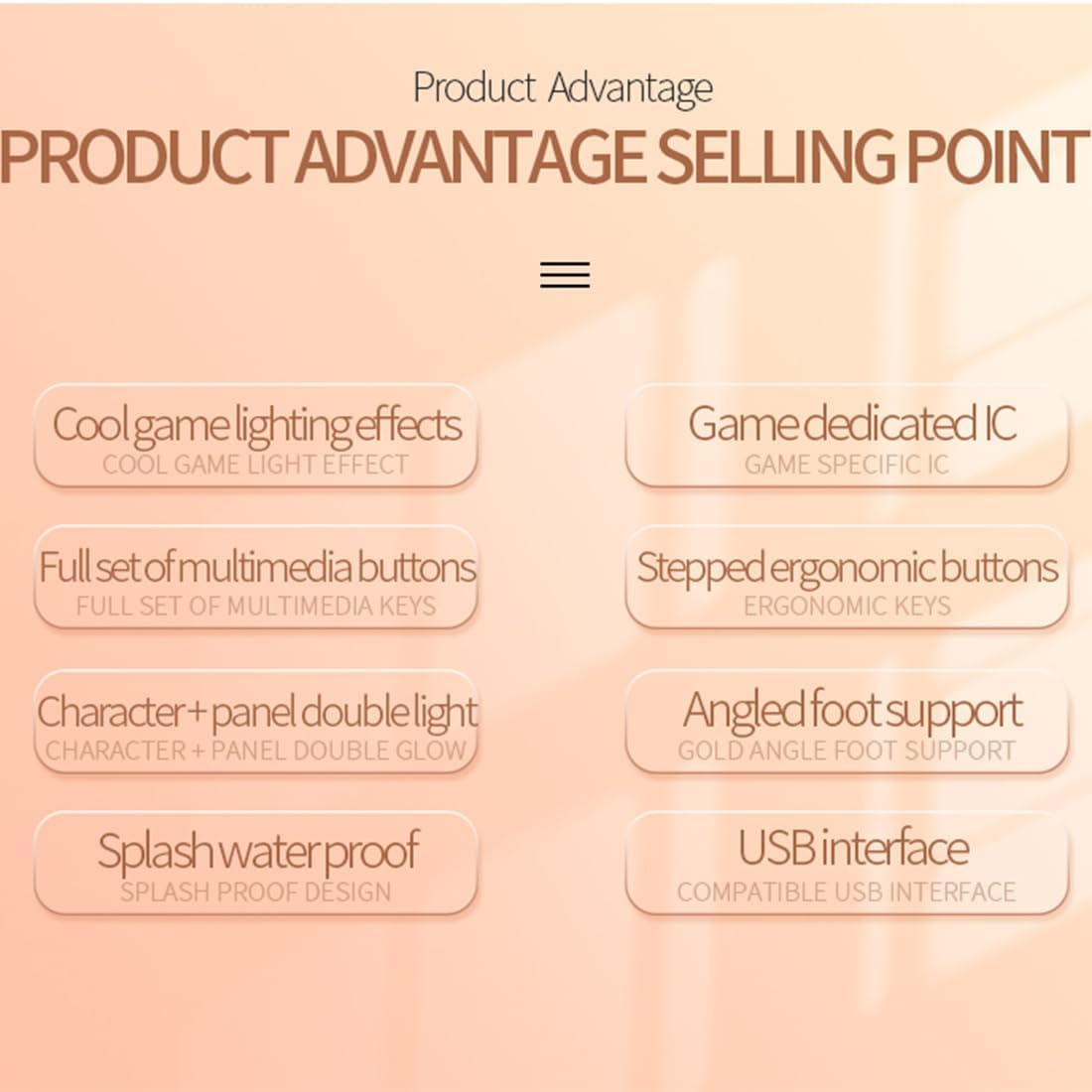 TsuvyXeg Gaming Keyboard Wired E-Sports Key Board RGB Backlit Computer Keyboard Square Key for Desktop Laptop PC Mac